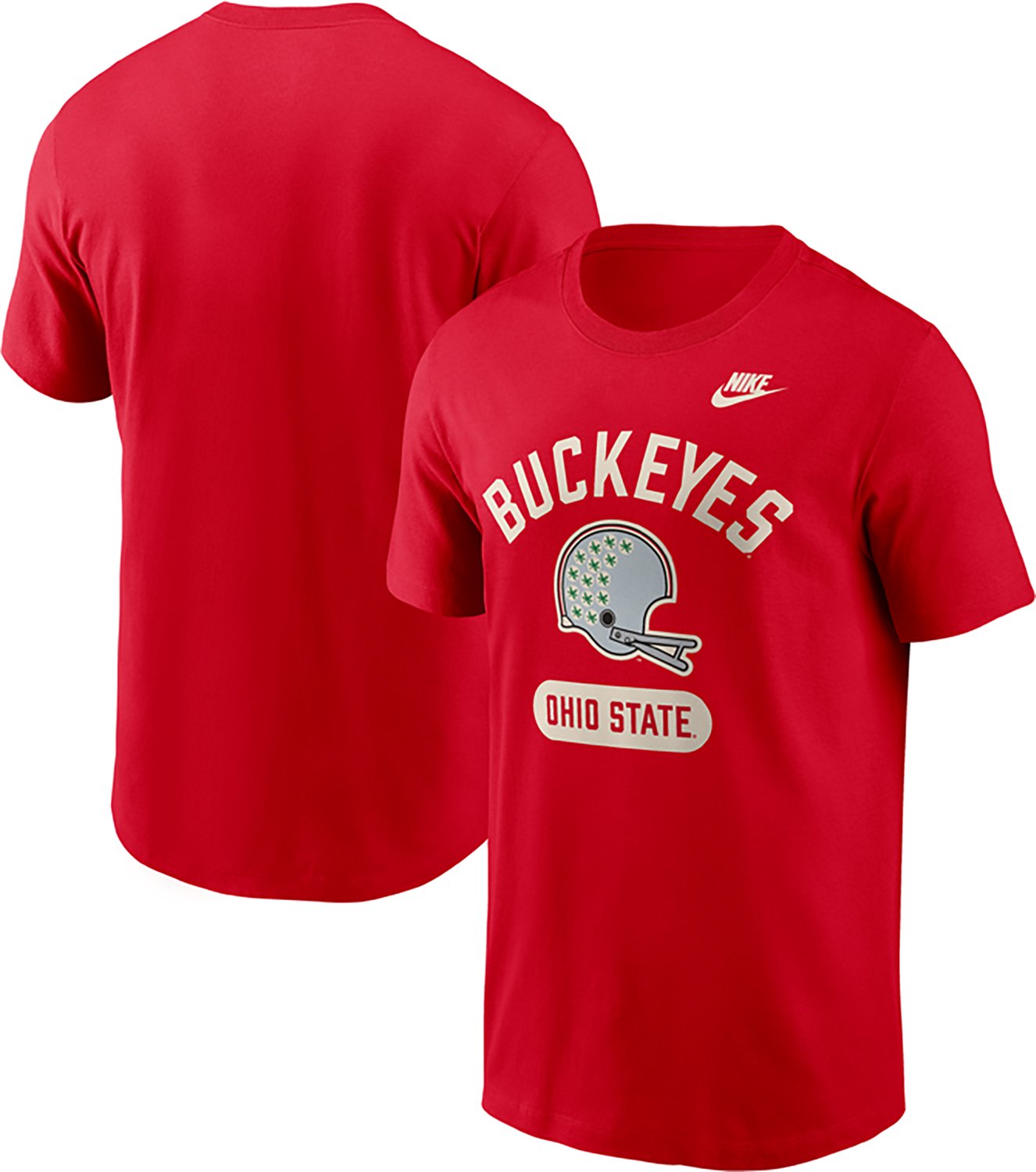 Nike Men's Ohio State Football Helmet Legacy Short Sleeve T-shirt - view number 3