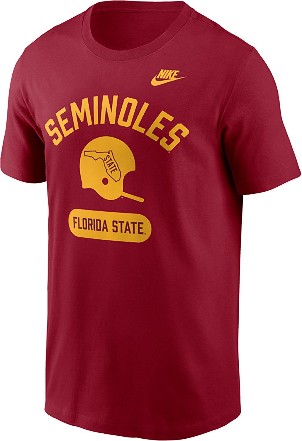 Nike Florida State University Football Helmet Legacy Graphic T-shirt