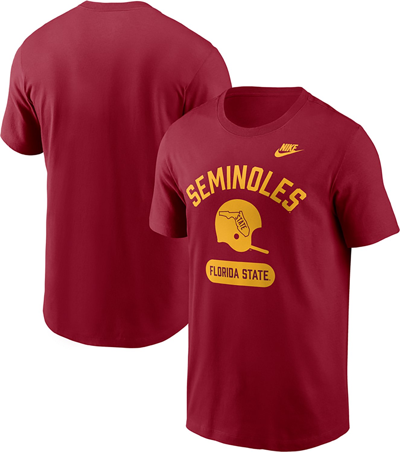 Nike Florida State University Football Helmet Legacy Graphic T-shirt