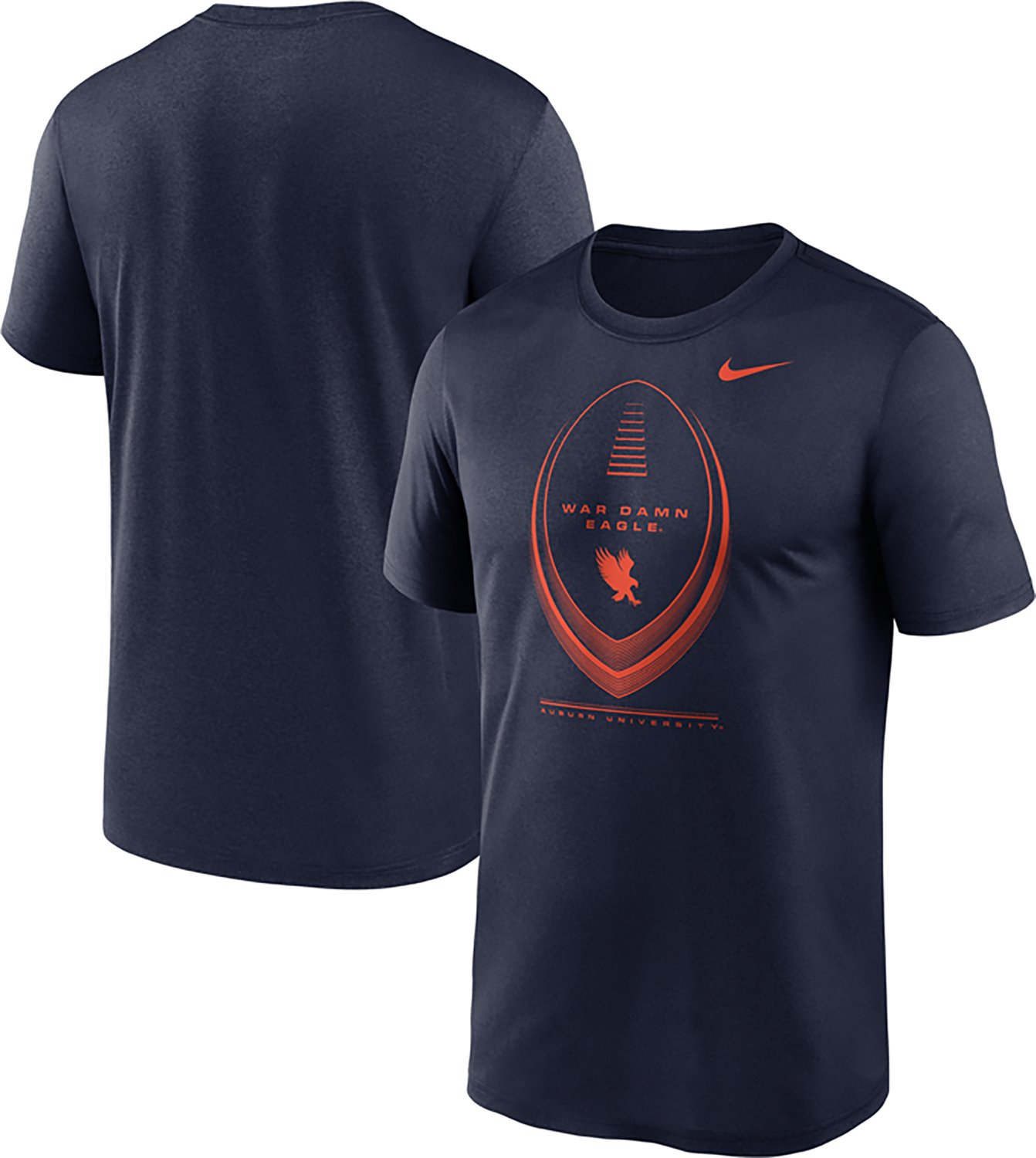 Nike Auburn University Football Icon Legend Graphic T-shirt