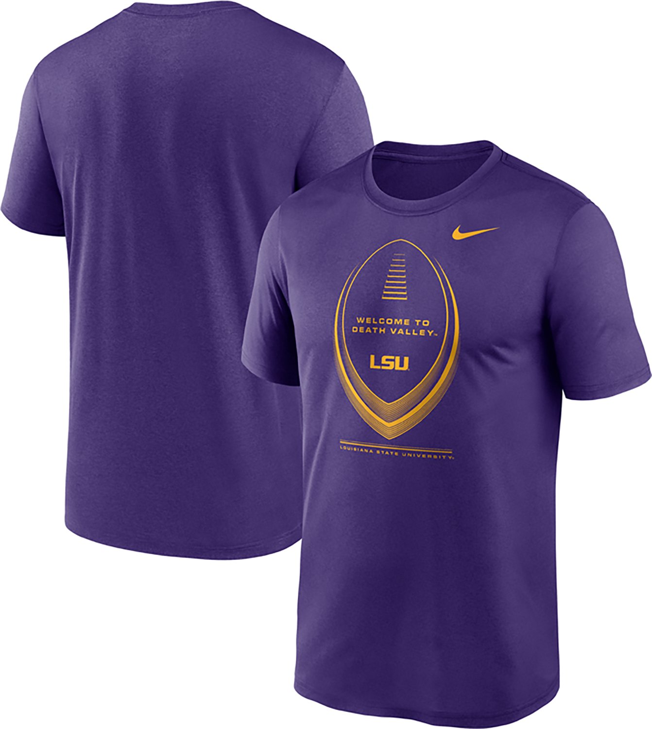 Nike Louisiana State University Football Icon Legend Graphic T-shirt