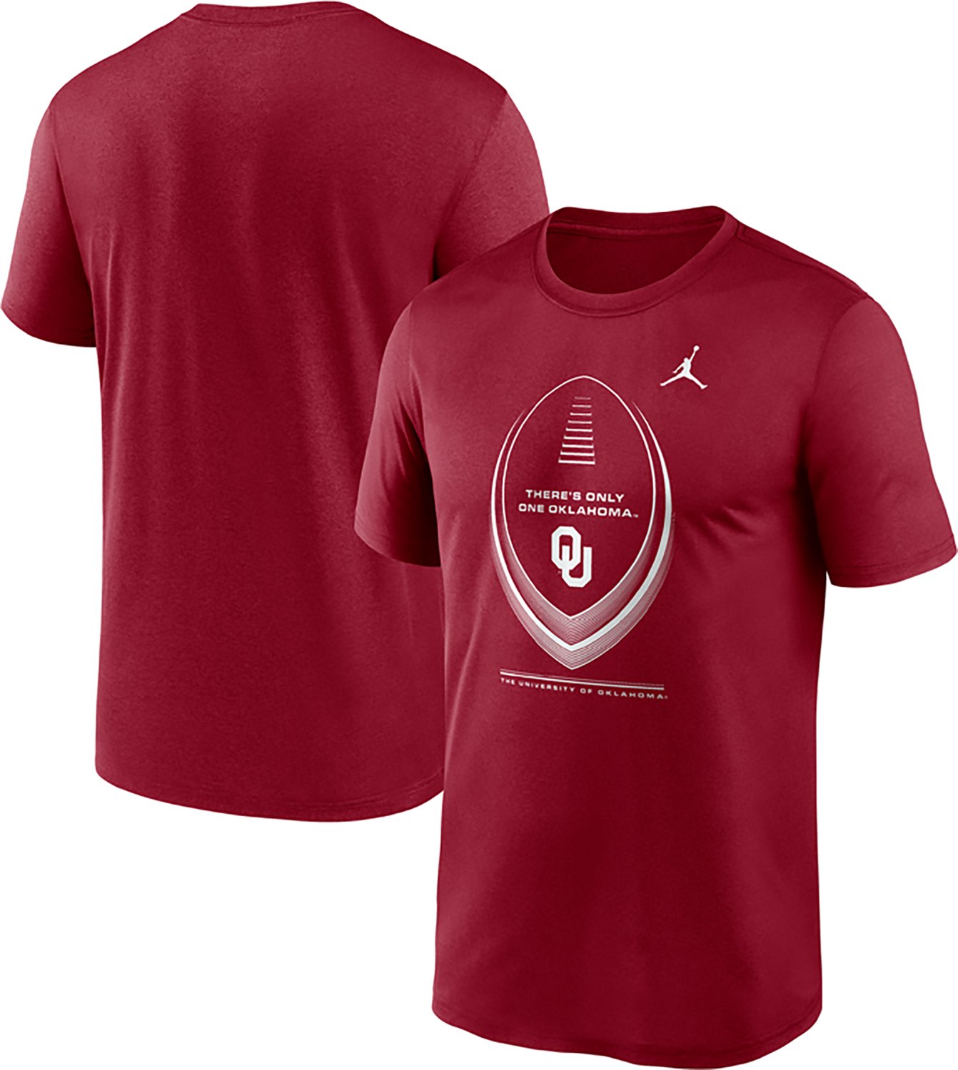 Jordan Men's University of Oklahoma Football Icon Legend Graphic T-shirt - view number 3