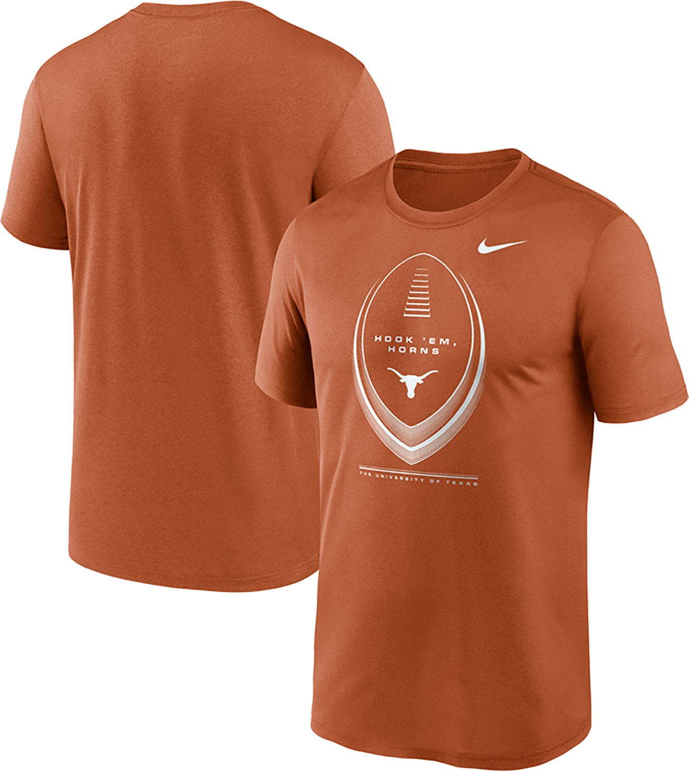 Nike University of Texas Football Icon Legend Graphic T-shirt - view number 3