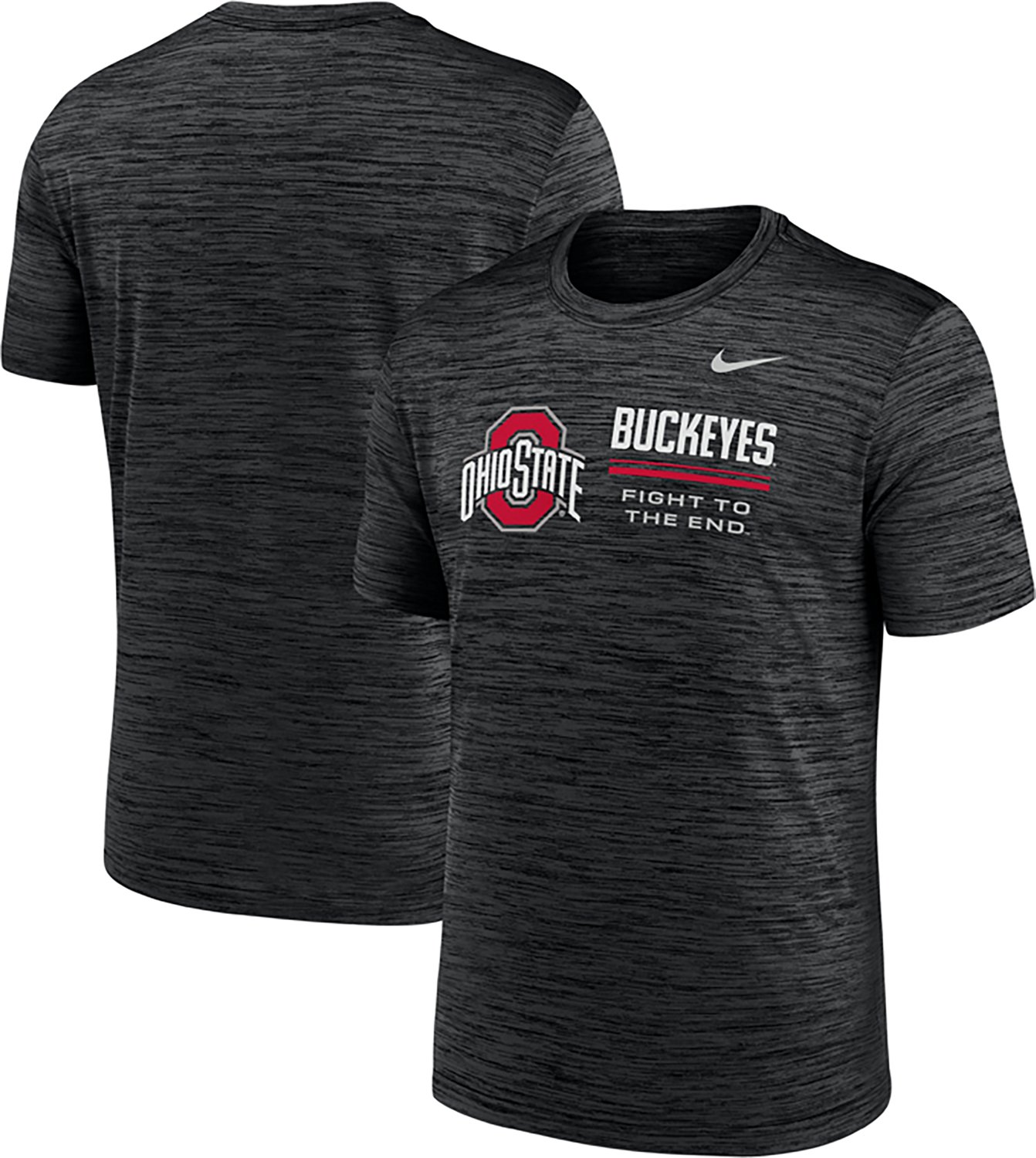 Nike Men's Ohio State Dri-FIT Velocity Short Sleeve T-shirt - view number 3