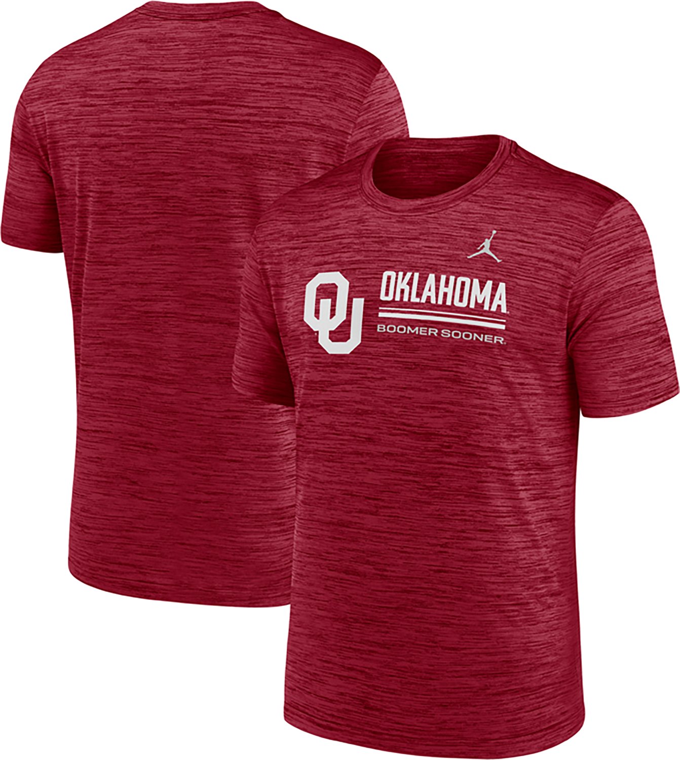 Jordan Men's University of Oklahoma School Dri-FIT Velocity Graphic T-shirt - view number 3