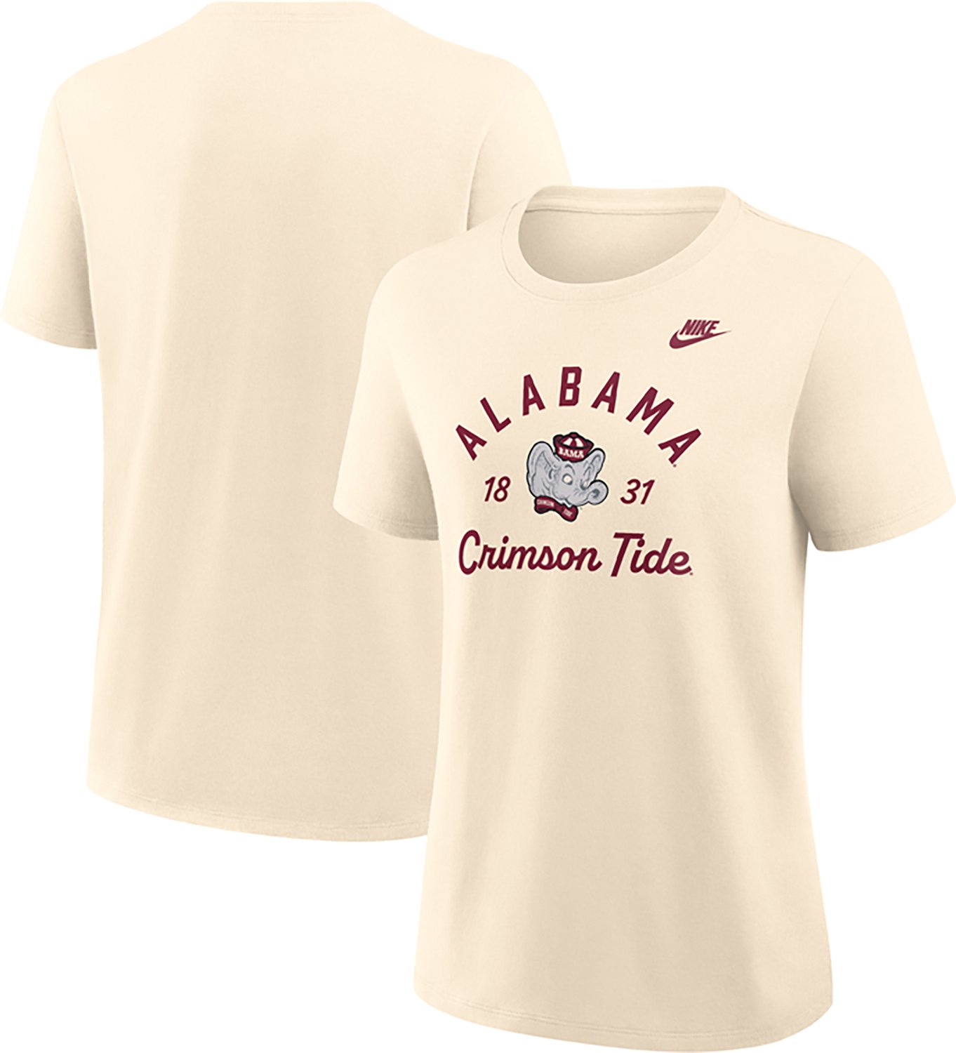 Nike Women's University of Alabama Team Name Arch Over Vault Logo Legacy Graphic T-shirt - view number 3