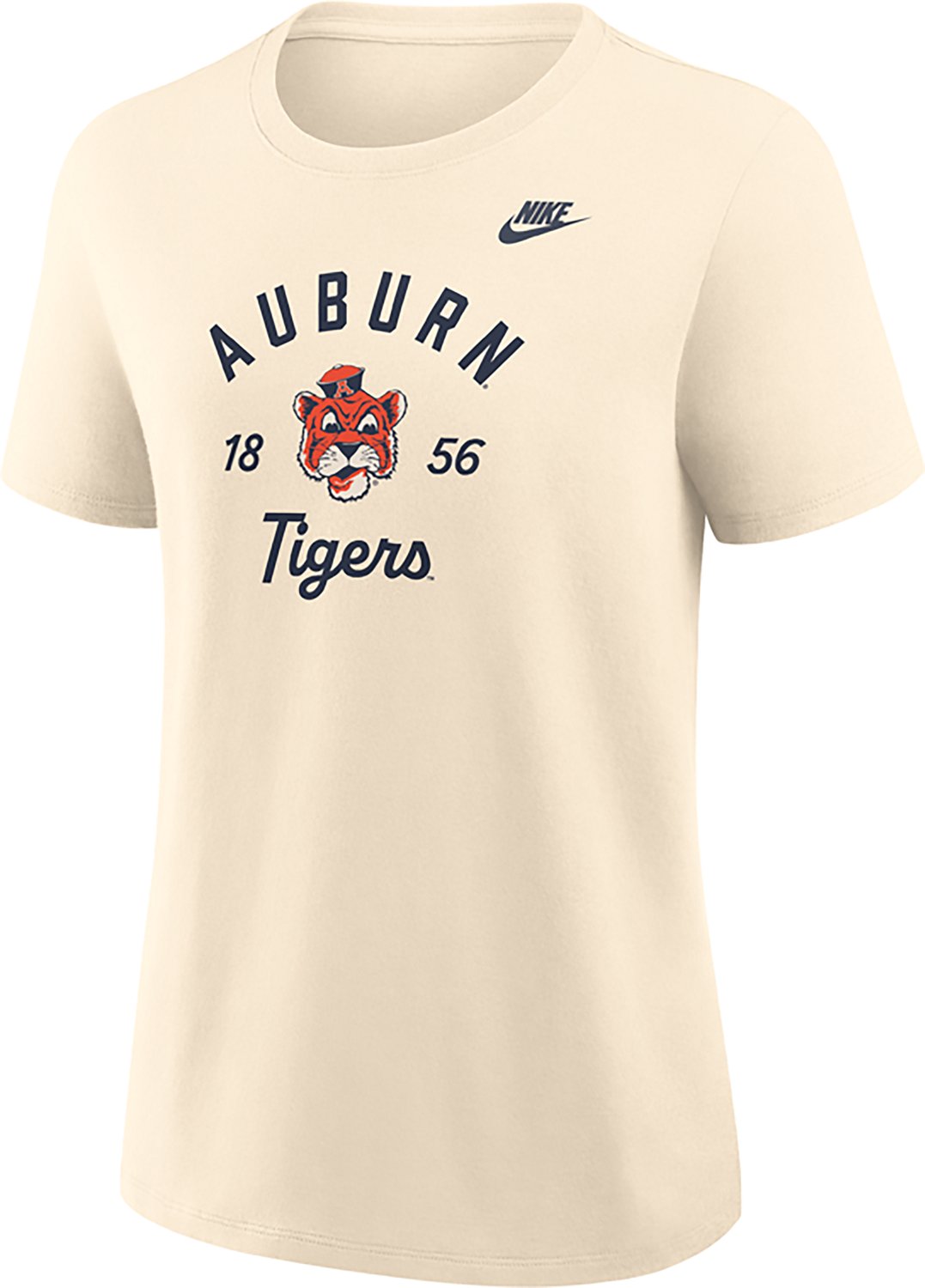 Nike Women's Auburn University Team Name Arch Over Vault Logo Legacy Graphic T-shirt