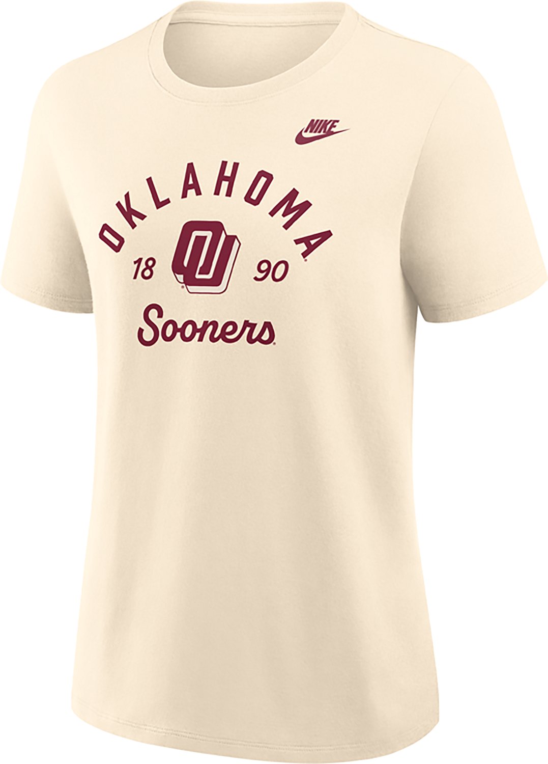 Nike Women's University of Oklahoma Team Name Arch Over Vault Logo Legacy Graphic T-shirt