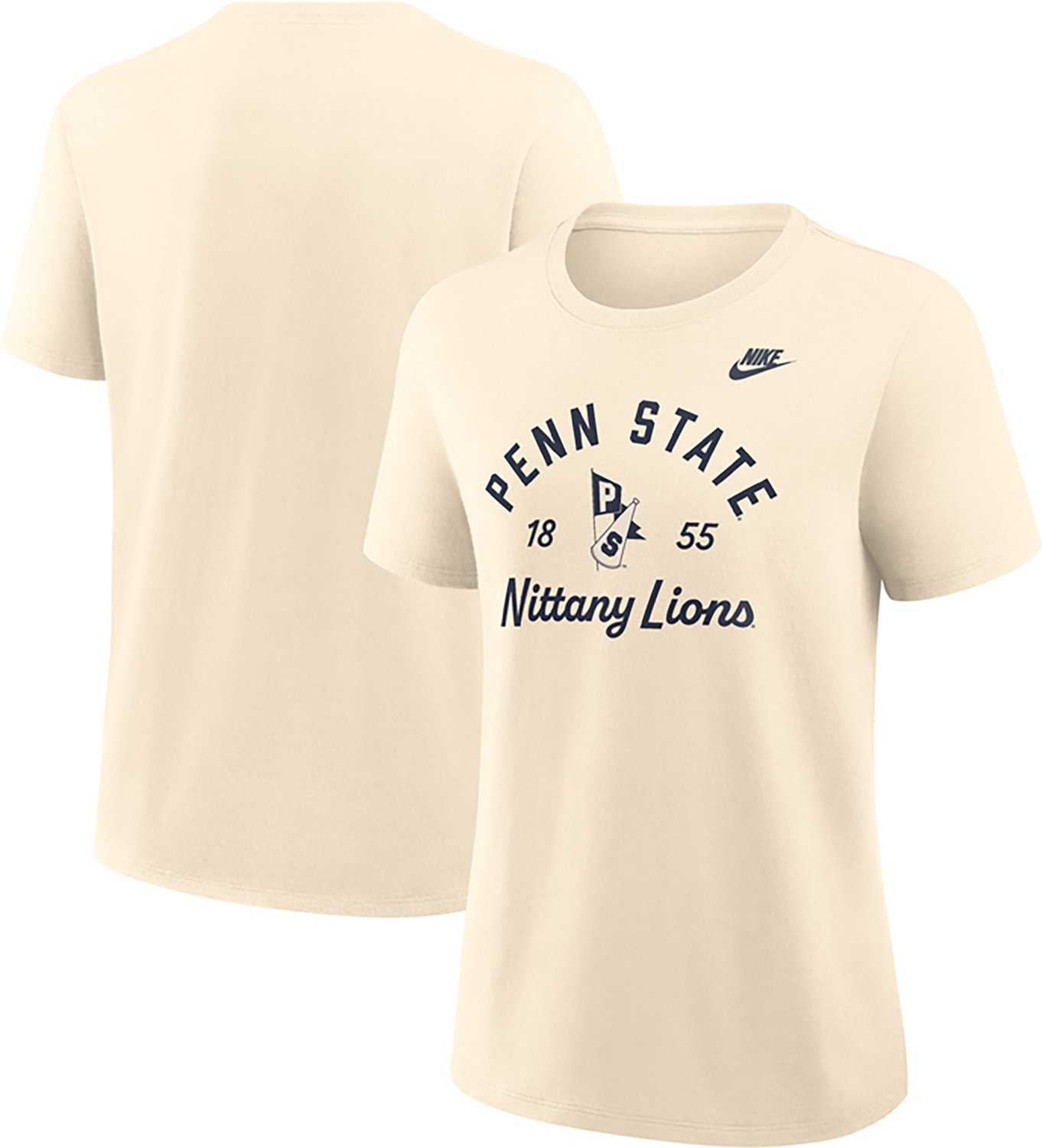 Nike Women's Penn State Team Name Arch Over Vault Logo Legacy Graphic T-shirt - view number 3