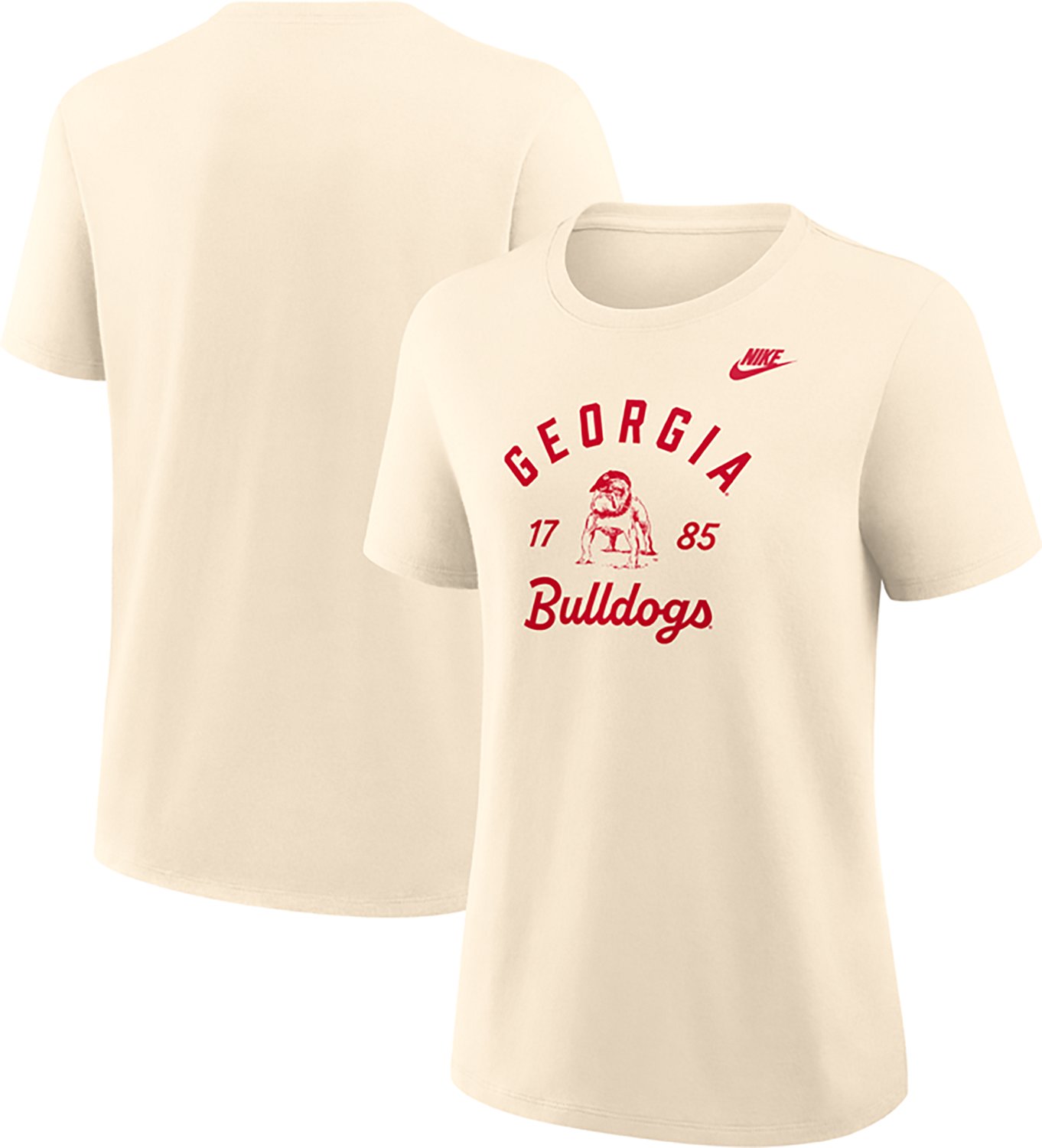 Nike Women's University of Georgia Team Name Arch Over Vault Logo Legacy Graphic T-shirt - view number 3