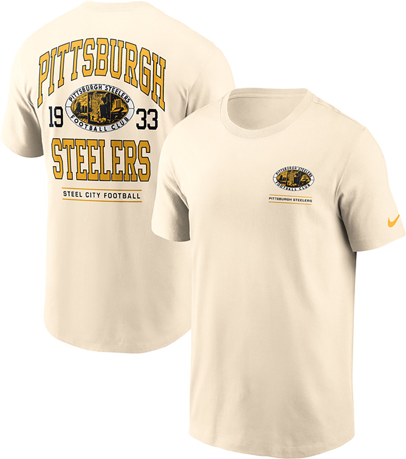 Nike Pittsburgh Steelers Vintage Mod Essential Logo Graphic T-shirt - view number 3