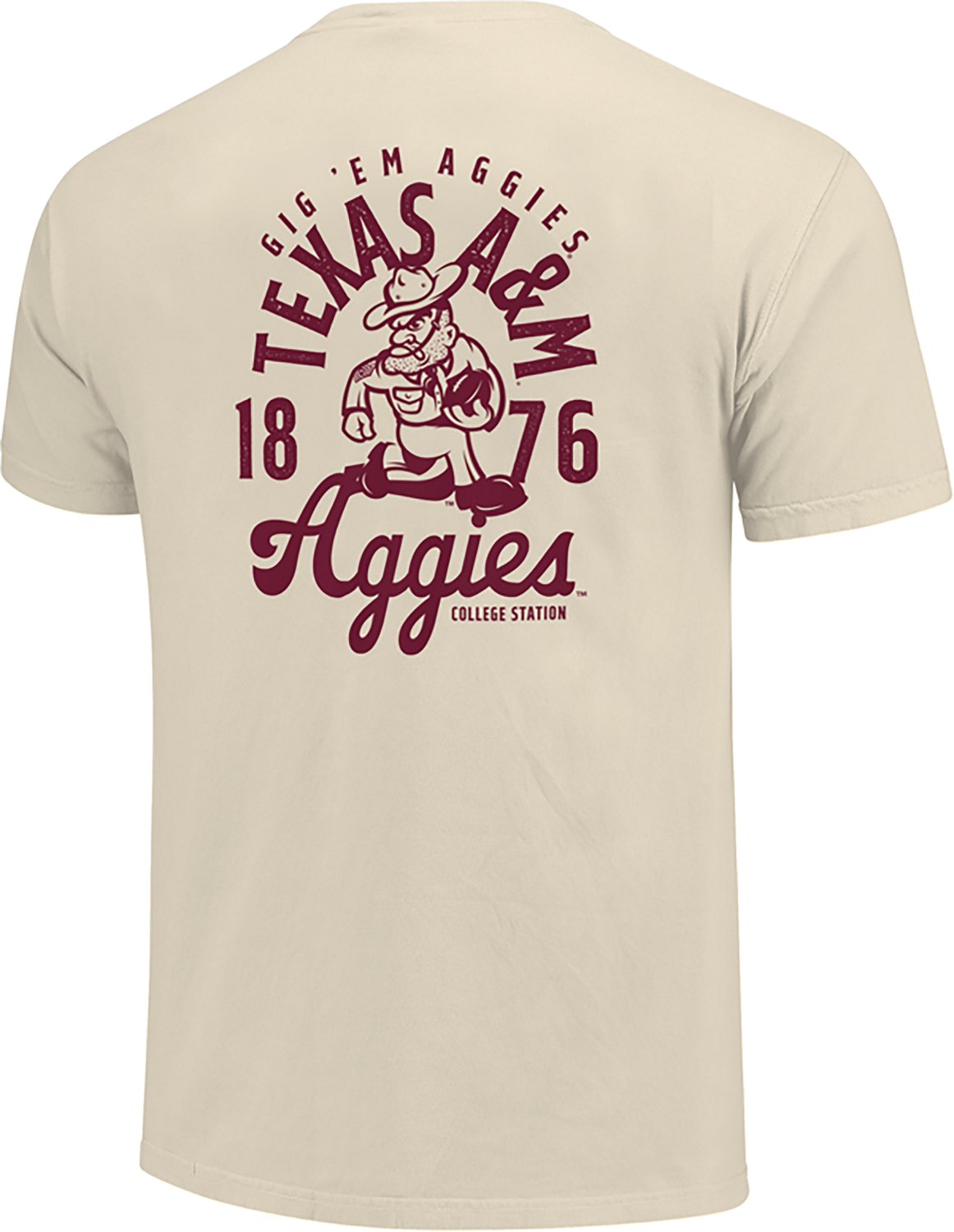 Image One Men's Texas A&M University Mascot Overlay CC DS Short Sleeve T-shirt - view number 2