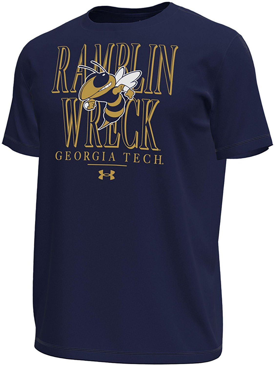 Under Armour Men's Georgia Tech Yellow Jackets Ramblin Wreck Stretch Short Sleeve T-shirt