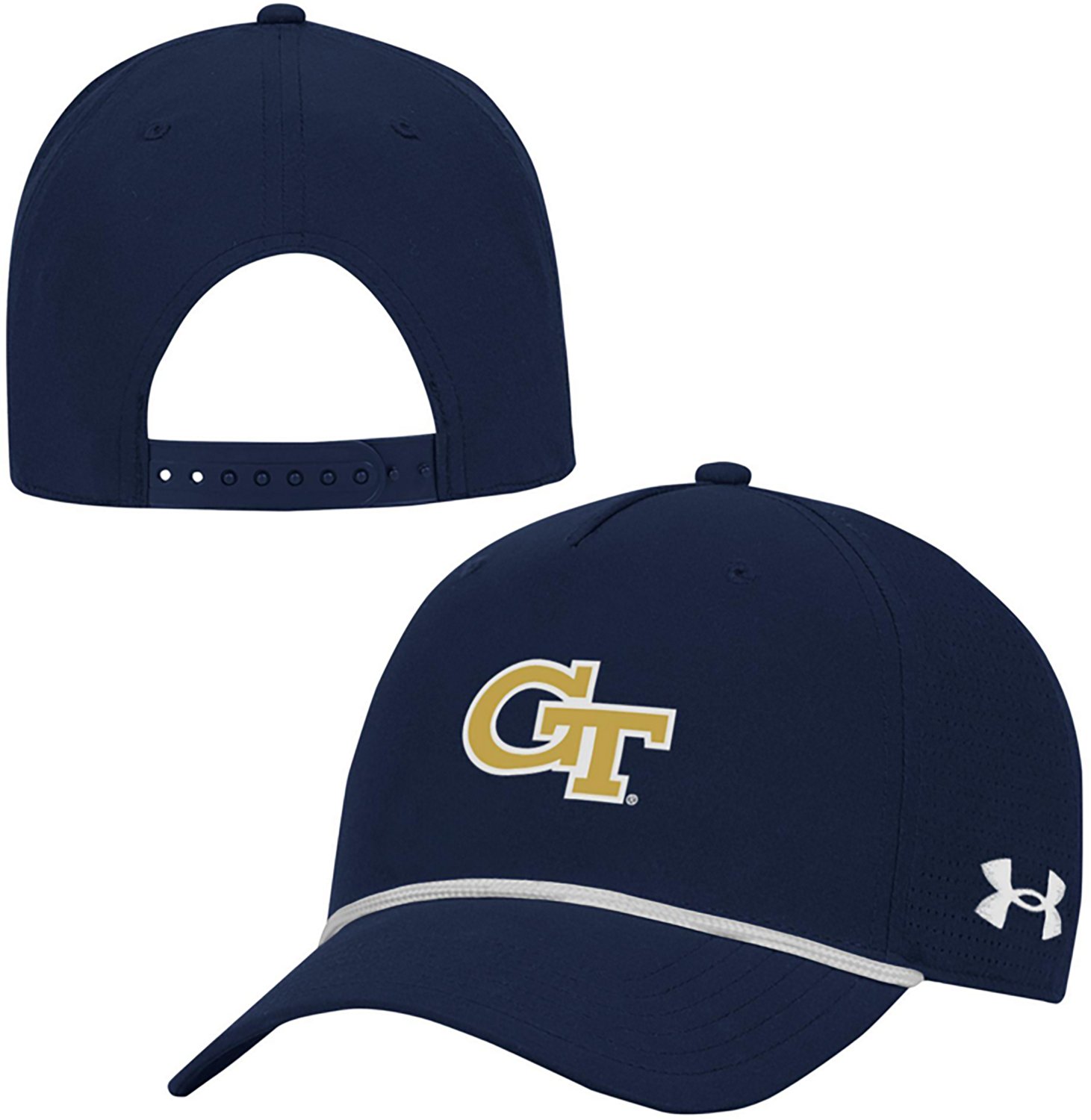 Under Armour Men's Georgia Tech Primary Logo Rope Cap