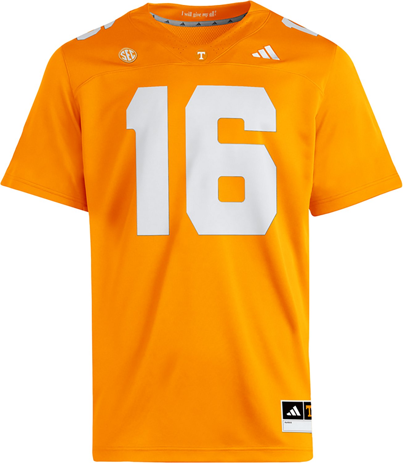 adidas Men’s Tennessee Volunteers Peyton Manning Premier Home Jersey