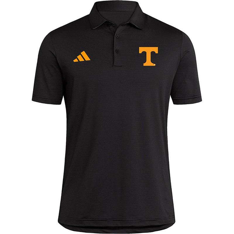Adidas Men's Black Tennessee Volunteers Ultimate 365 Stripe Polo Shirt - Black