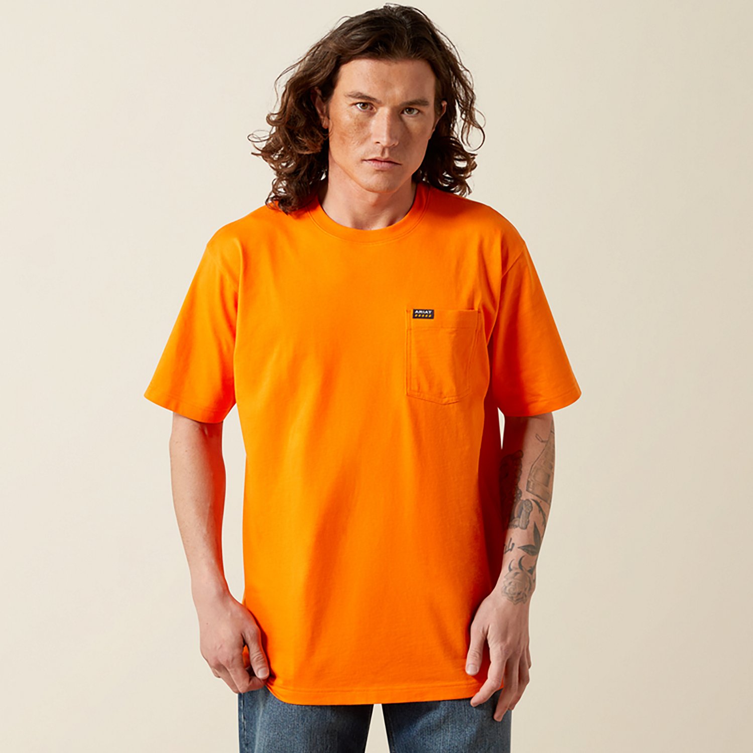 Ariat Men's Rebar Cotton Strong Standard Pocket T‑shirt