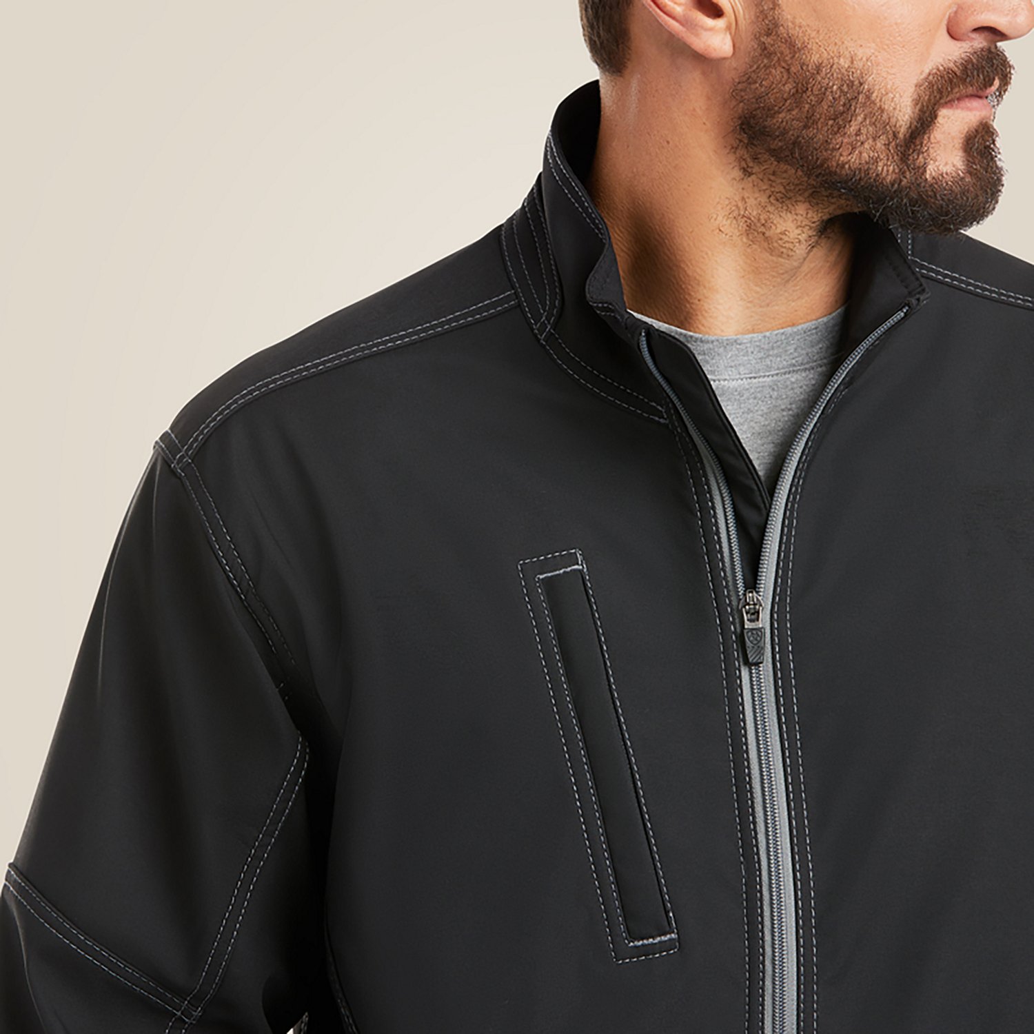 Ariat Men's Rebar Stretch Canvas Softshell Jacket - view number 3
