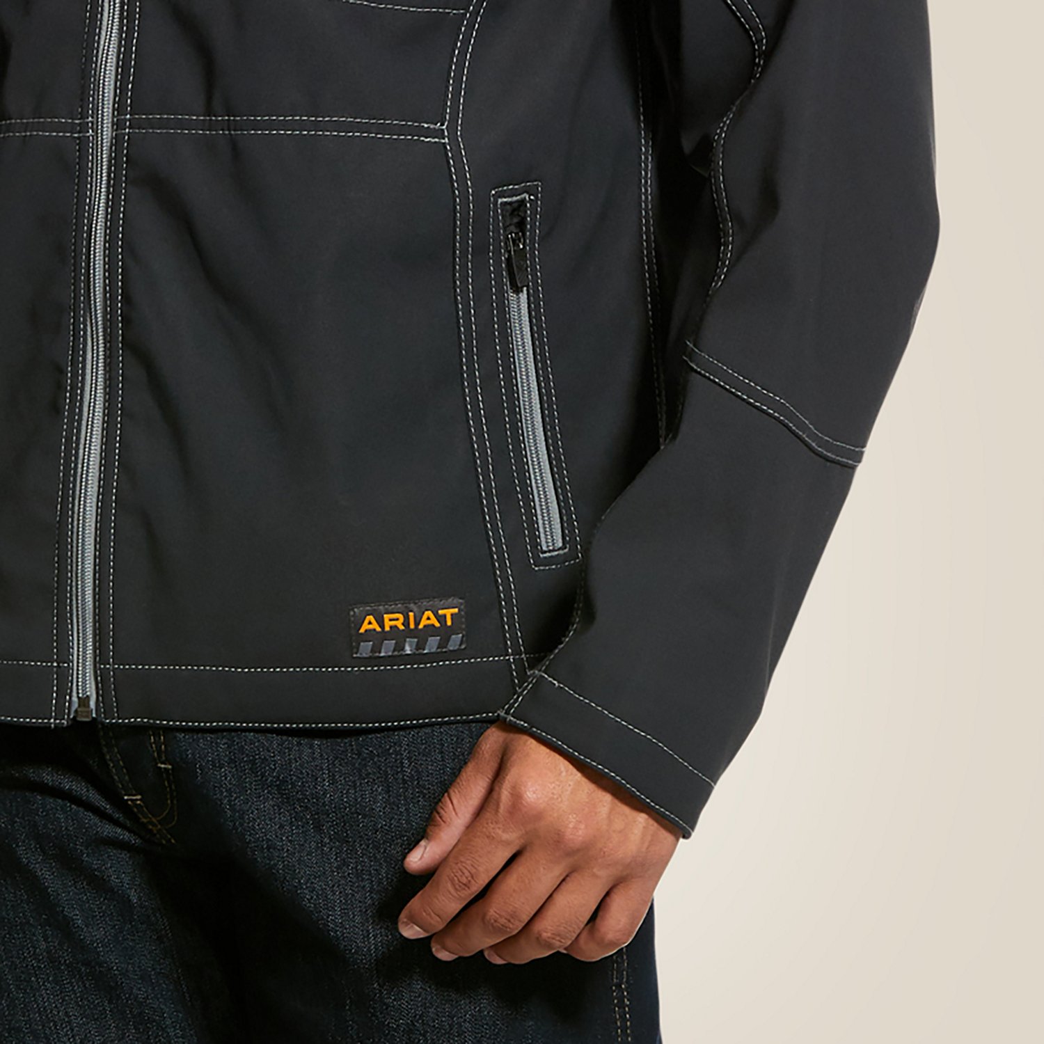 Ariat Men's Rebar Stretch Canvas Softshell Jacket - view number 4
