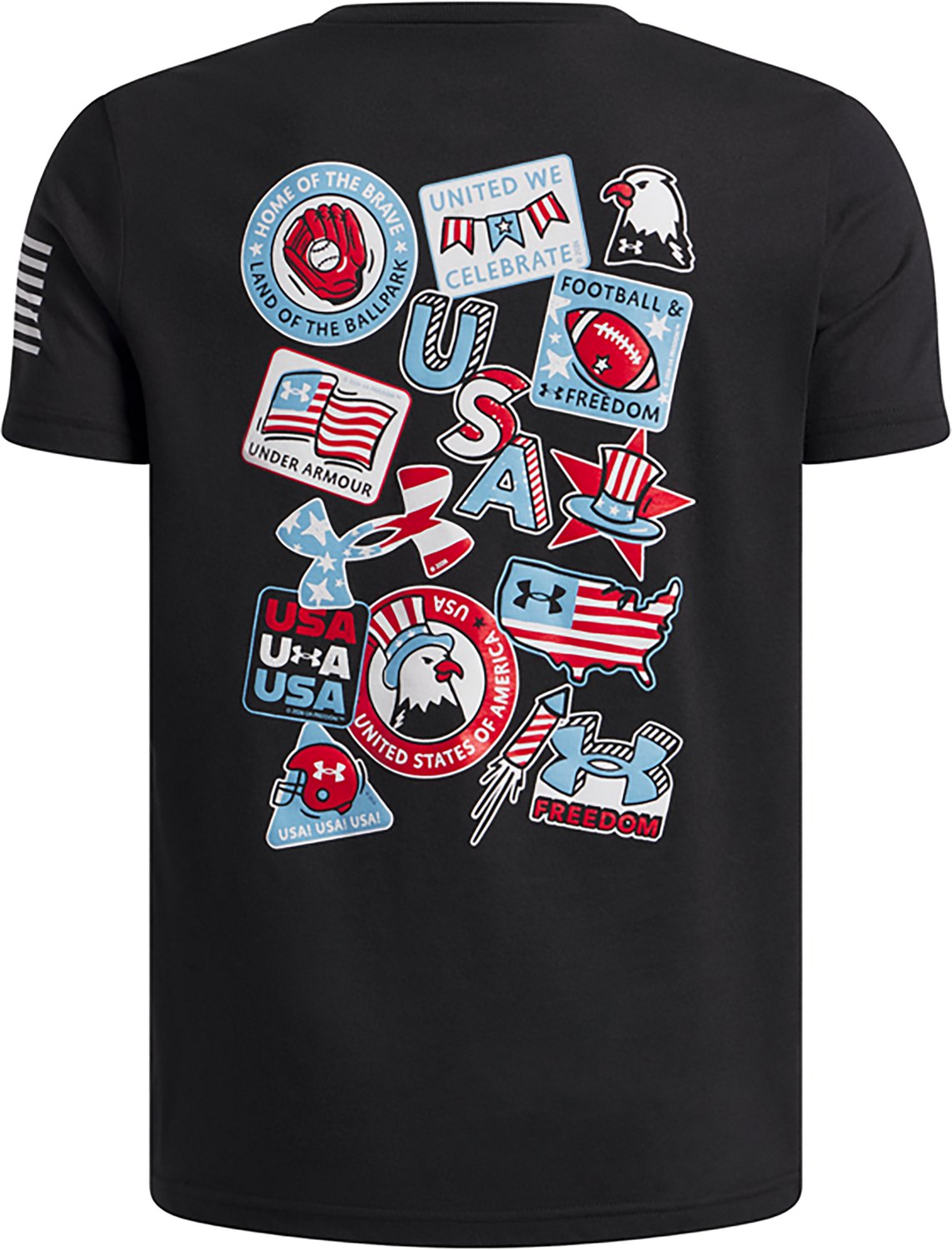 Under Armour Boys' Freedom Americana Logo T-shirt - view number 2