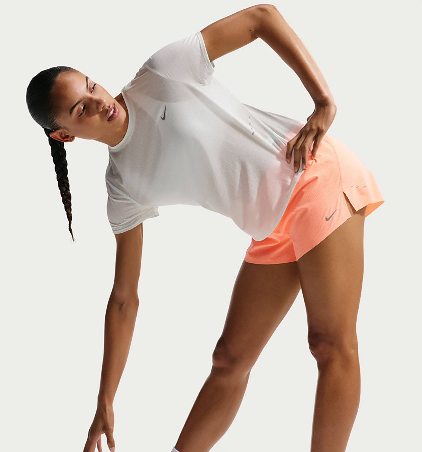 Nike Women's Swift Breathe Dri-FIT Mid-Rise Brief-Lined Running Shorts 2.5 in - view number 5