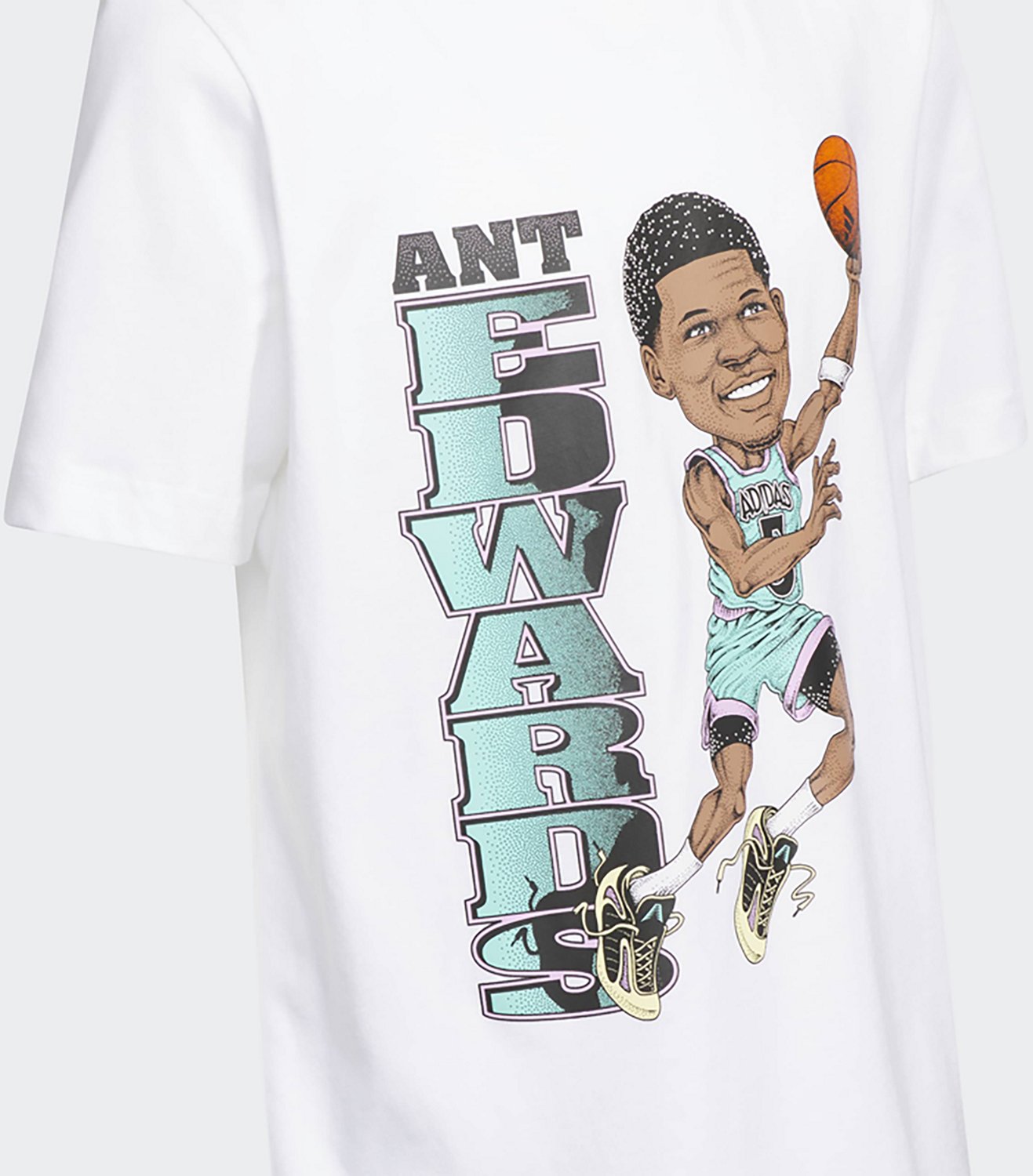 Adidas Boy's Anthony Edwards East GFX Short Sleeve Tee - view number 4