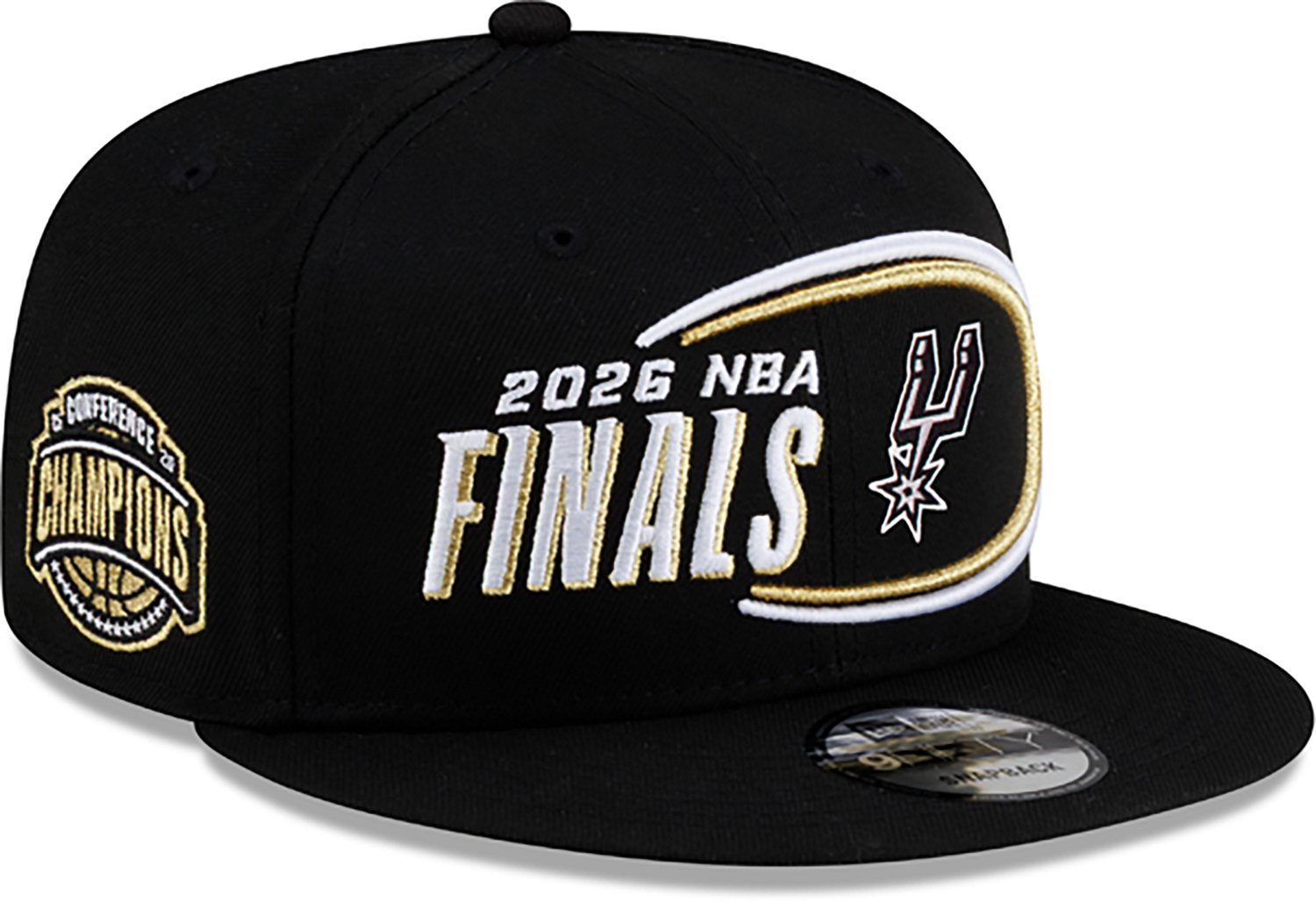 New Era Men's Spurs 2025-2026 Western Conference Champions Locker Room Cap - view number 2