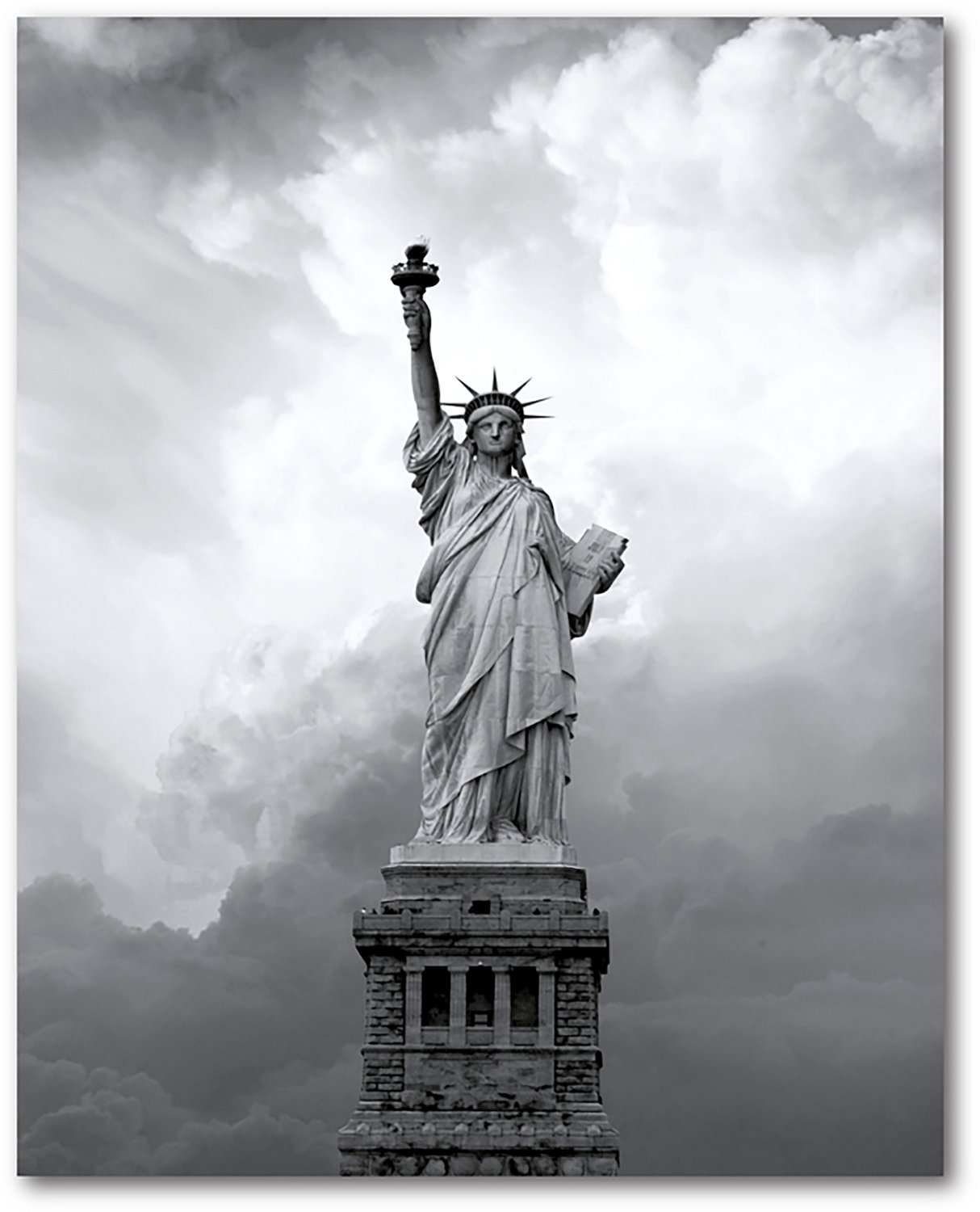 Courtside Market Celebrate 250 Majestic Lady Liberty Gallery-Wrapped Canvas 24 in x 20 in Wall Art with Wounded Warrior Project