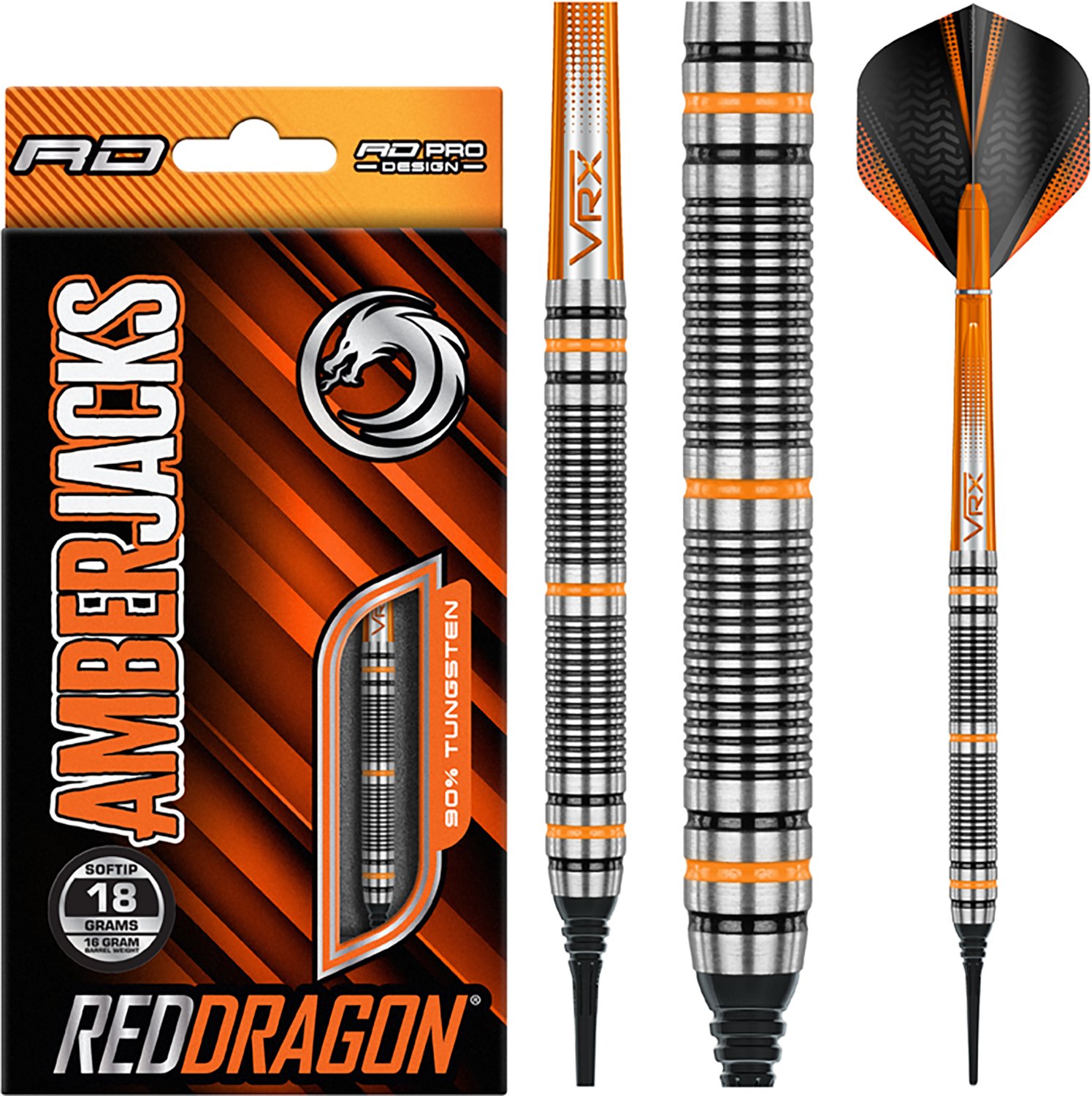 Red Dragon Amberjack 2 18 g Steel Tip Darts Set