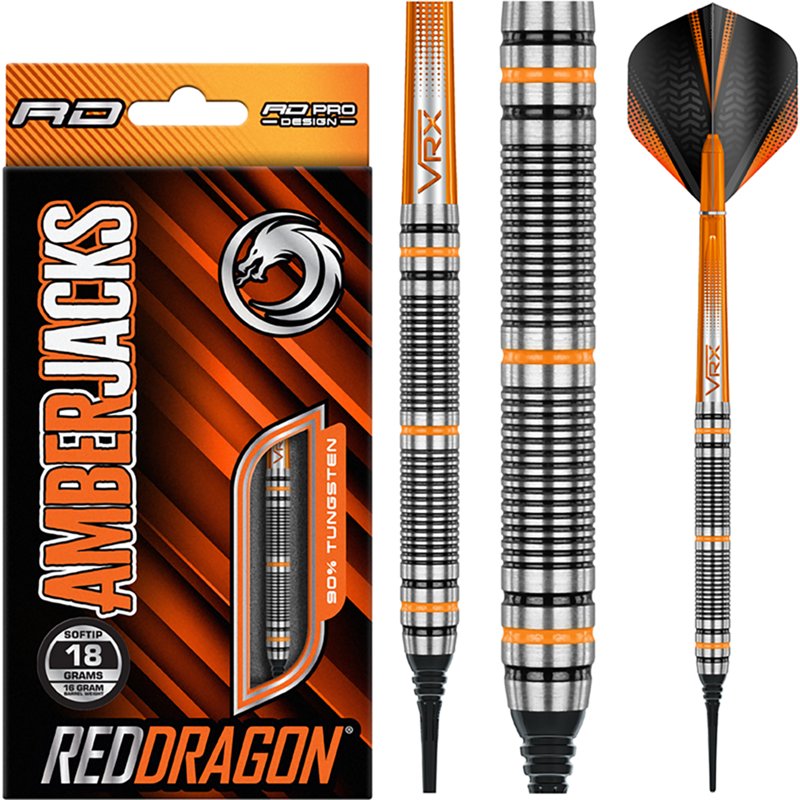 Red Dragon Amberjack 2 18 g Steel Tip Darts Set