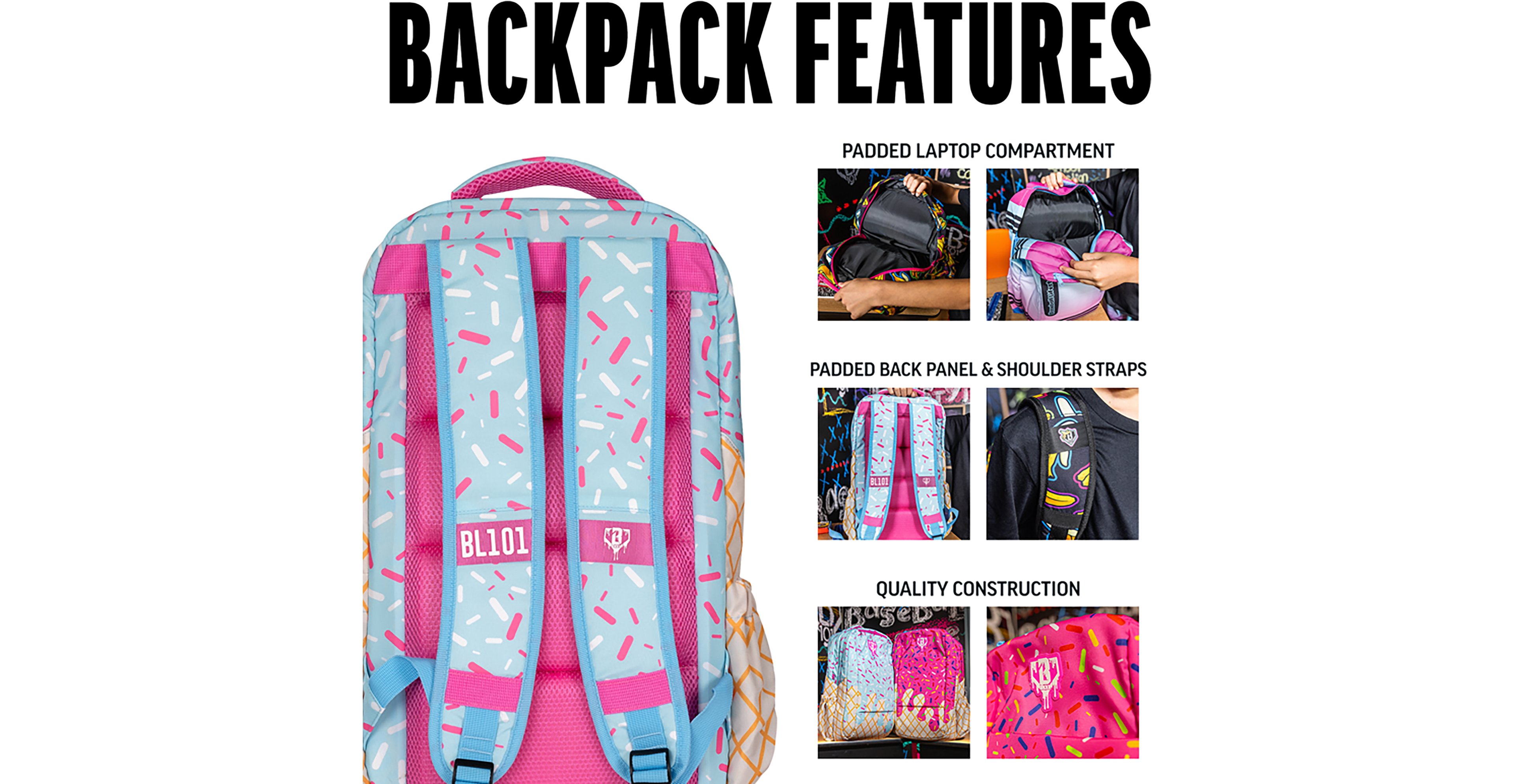 Baseball Lifestyle 101 Ice Cream Backpack