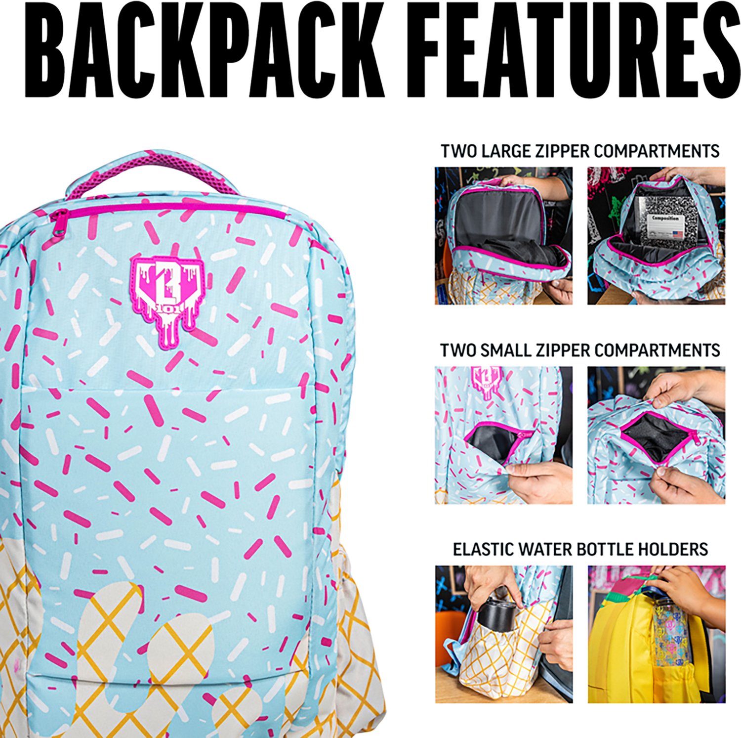 Baseball Lifestyle 101 Ice Cream Back to School SZN 2 Backpack - view number 3