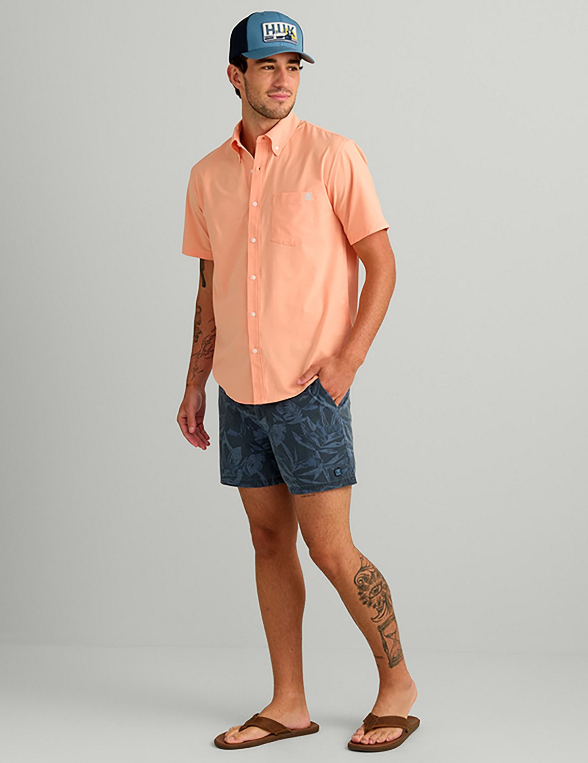 Huk Men's Shoreside Printed Shorts 6 in - view number 6