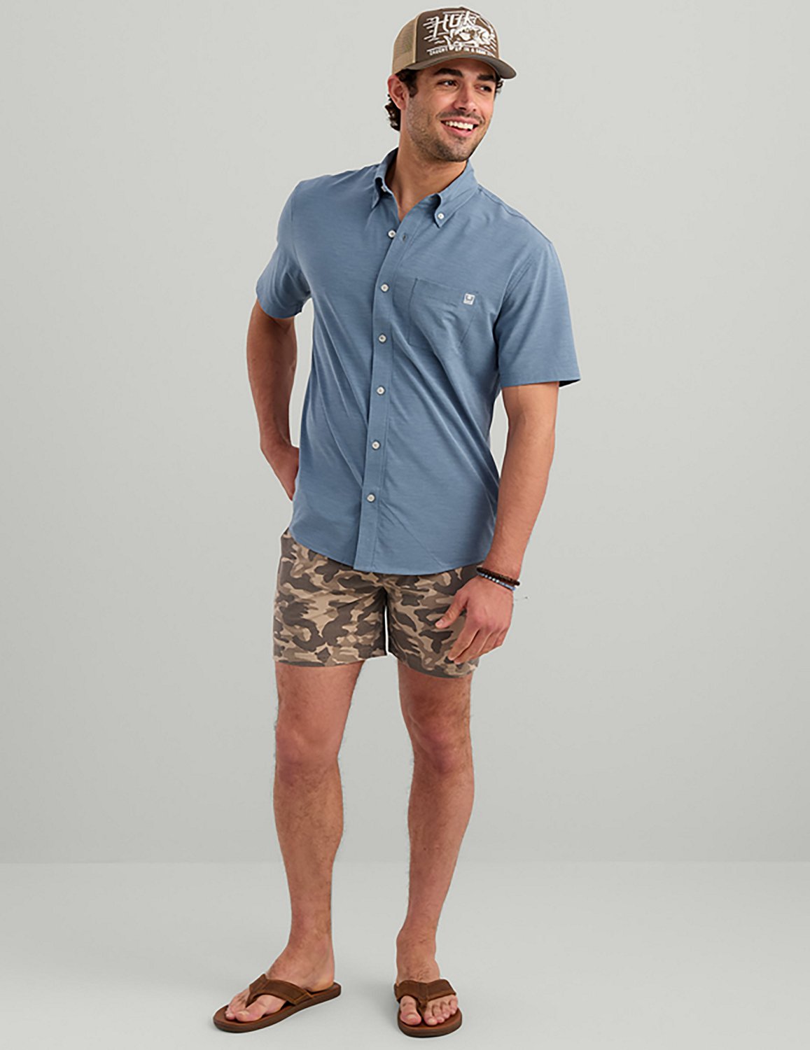 Huk Men's Shoreside Printed Shorts 6 in - view number 5