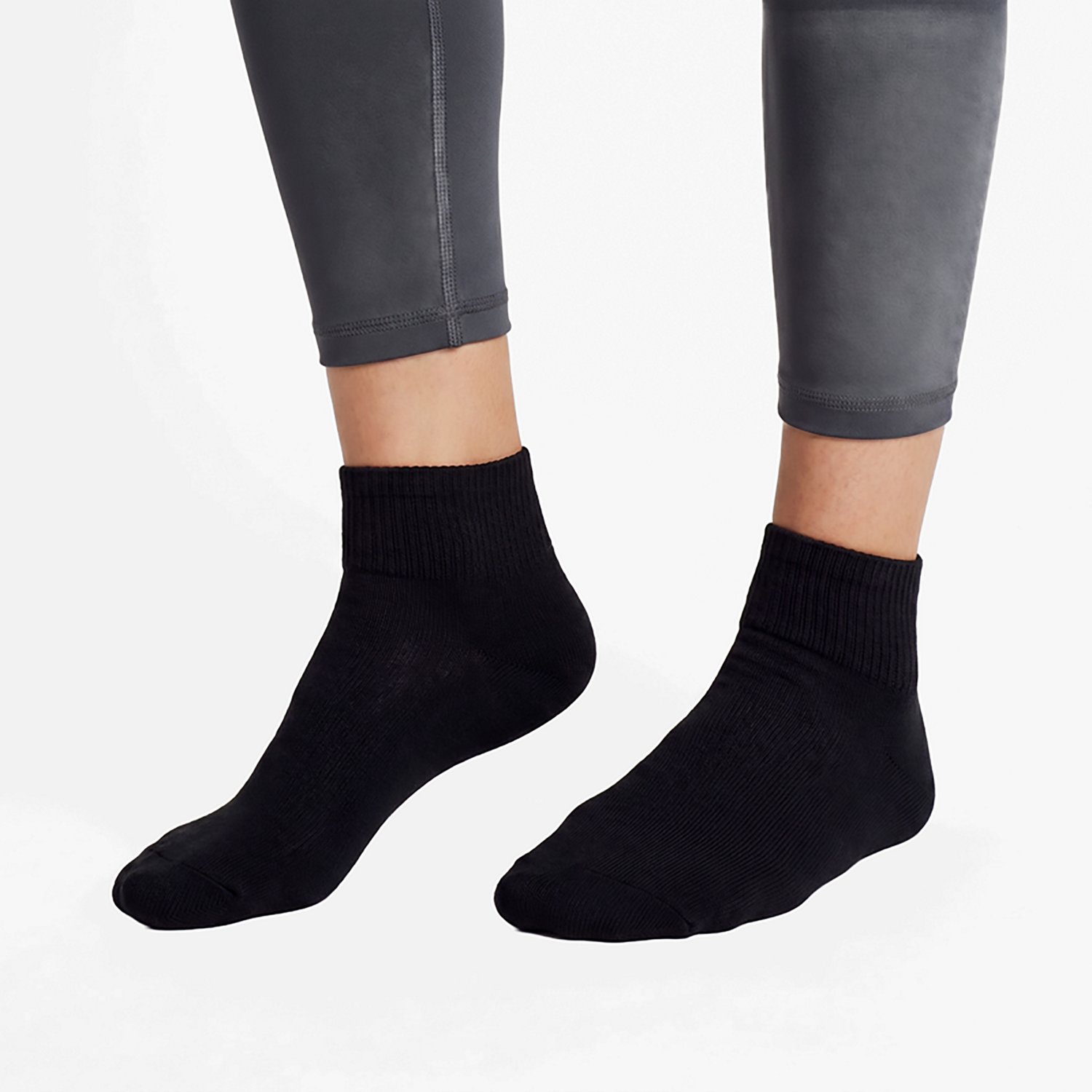 BCG Adults' Basic Quarter Socks 6 Pack - view number 3