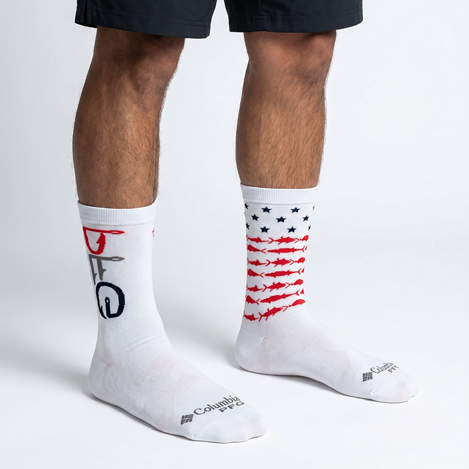 Columbia Sportswear Men's PFG Americana Crew Socks 3-Pack - view number 6
