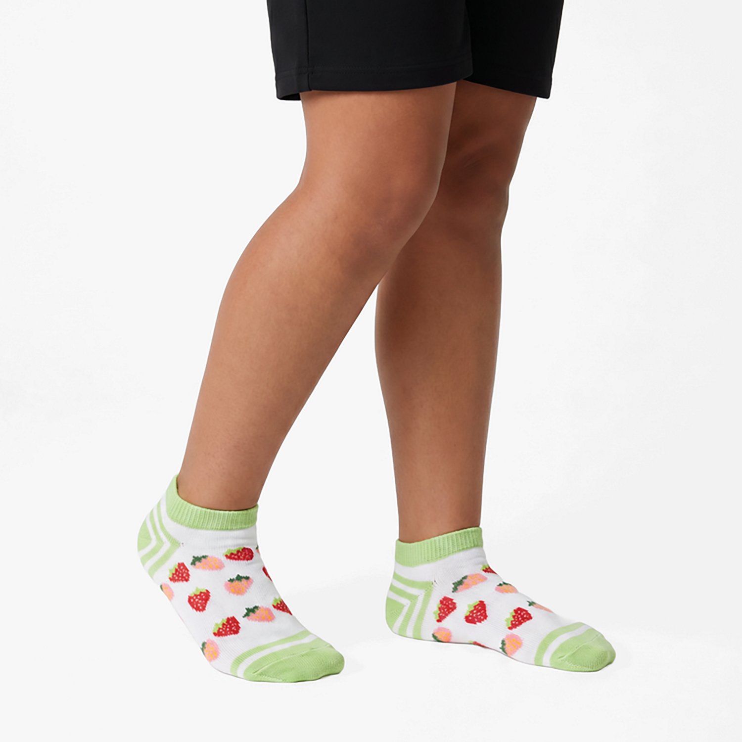 BCG Girls' Strawberry Shortcake No Show Socks 6 Pack                                                                             - view number 4