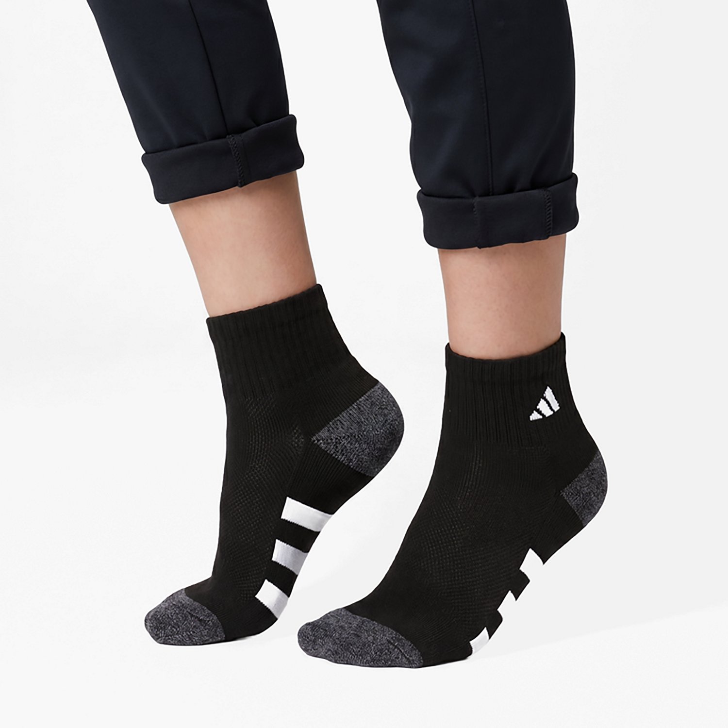 adidas Youth Cushioned Quarter Socks 6 Pack - view number 7