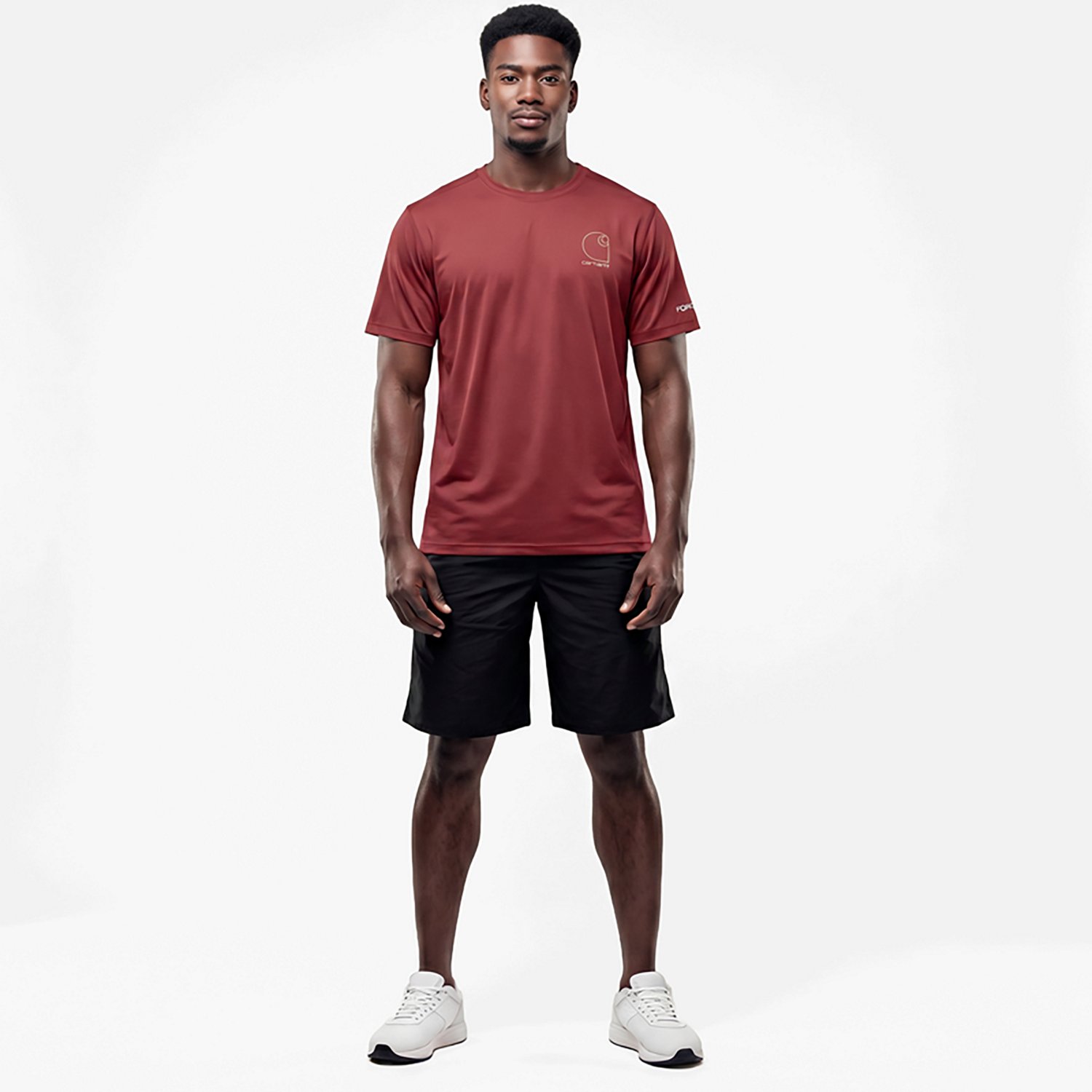 Carhartt Men's Force Sun Defender Lightweight Logo Graphic Short Sleeve T-shirt - view number 2
