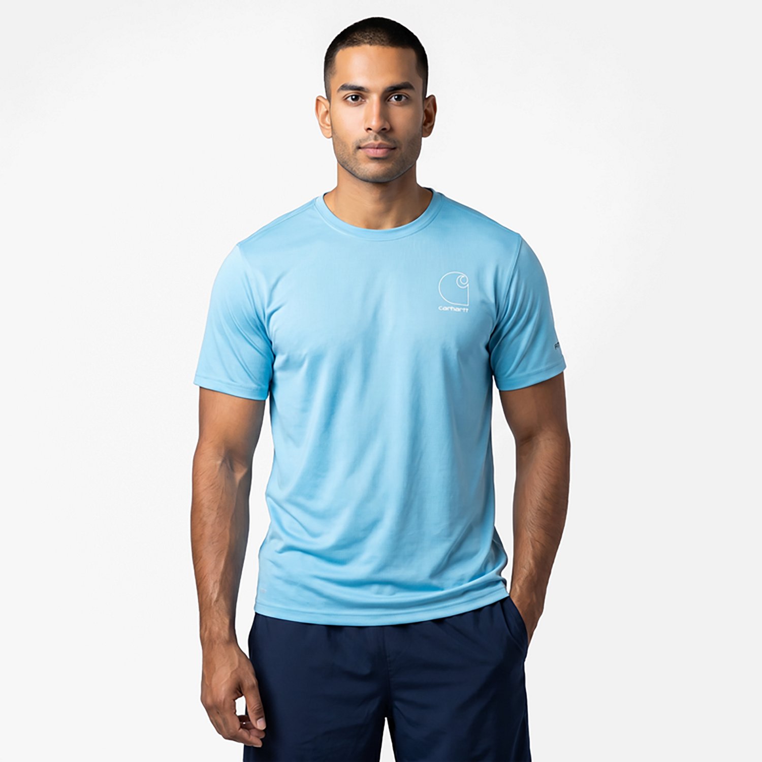 Carhartt Men's Force Sun Defender Lightweight Logo Graphic Short Sleeve T-shirt - view number 2