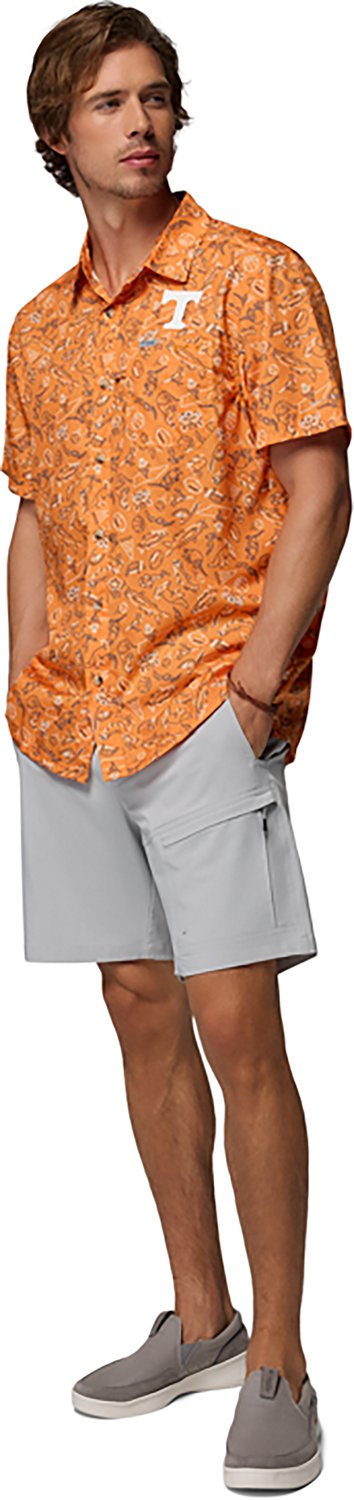 Columbia Sportswear Men's University of Tennessee Collegiate PFG Super Slack Tide Livin Print Shirt - view number 7