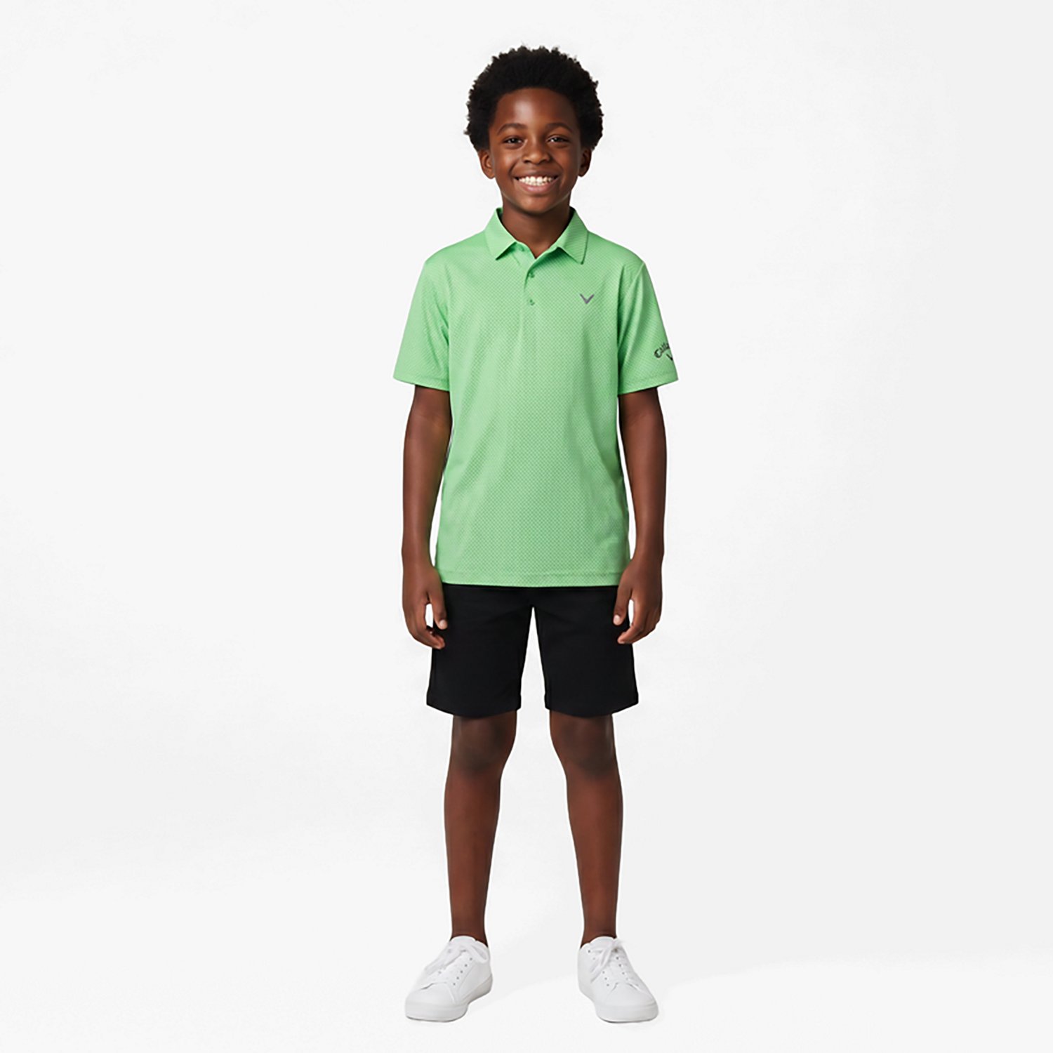 Callaway Boy's Prosspin Chev Jacuard Polo