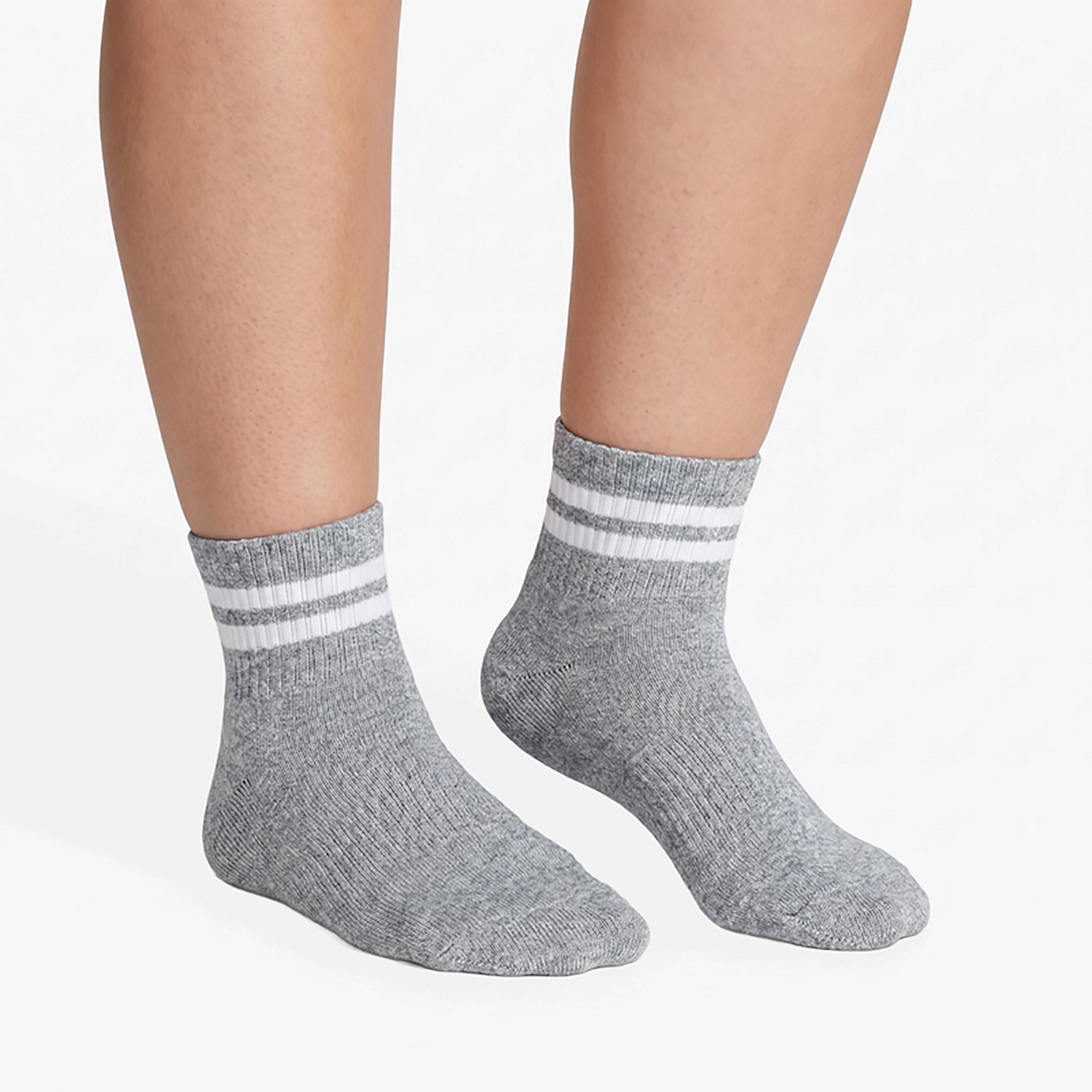 BCG Women's Solid Varsity Quarter Socks 6-Pack