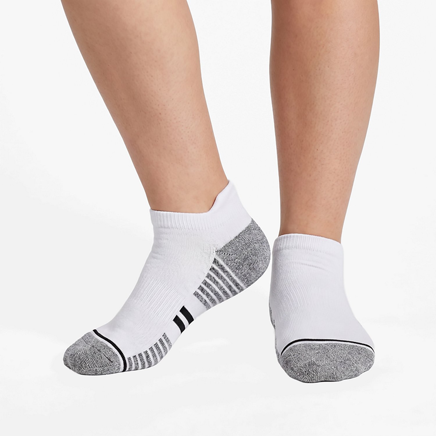 BCG Women's Anti-Friction Abstract Tab No Show Socks 6-Pack