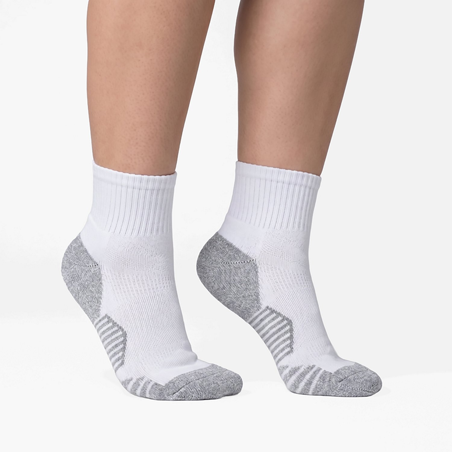 BCG Women's Bamboo Ricochet Rib Quarter Socks 6-Pack