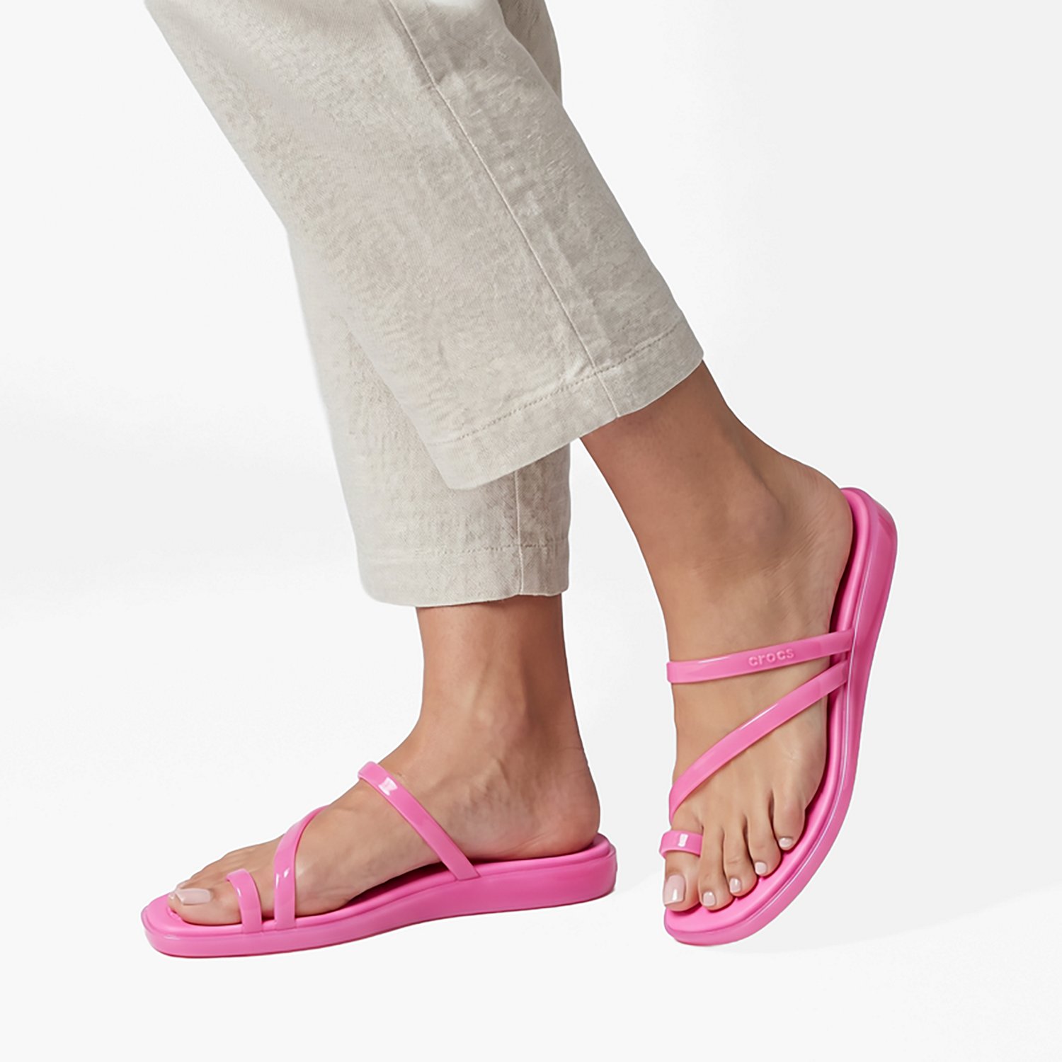 Crocs Women's Miami Jelly Toe Loop Sandals - view number 7