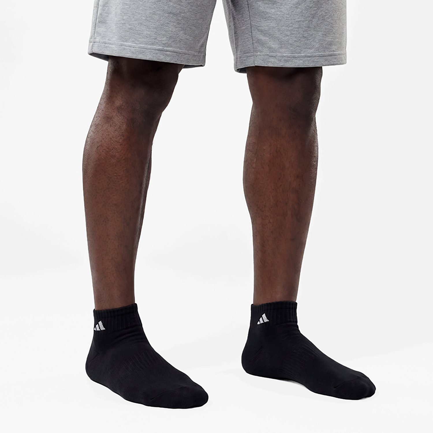 adidas Men's Large Athletic Quarter Socks 6 Pack
