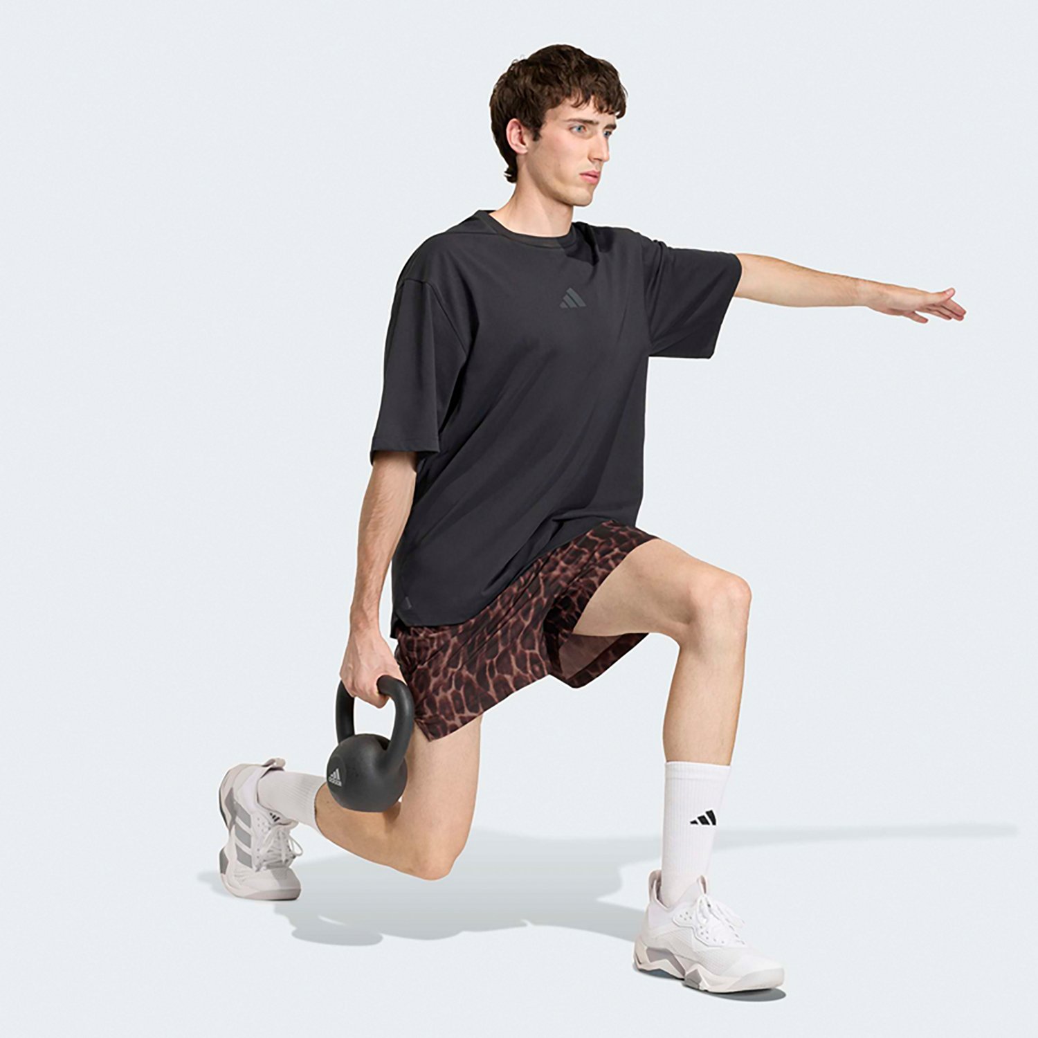 adidas Men's D4T PW AOP Shorts 5 in - view number 5