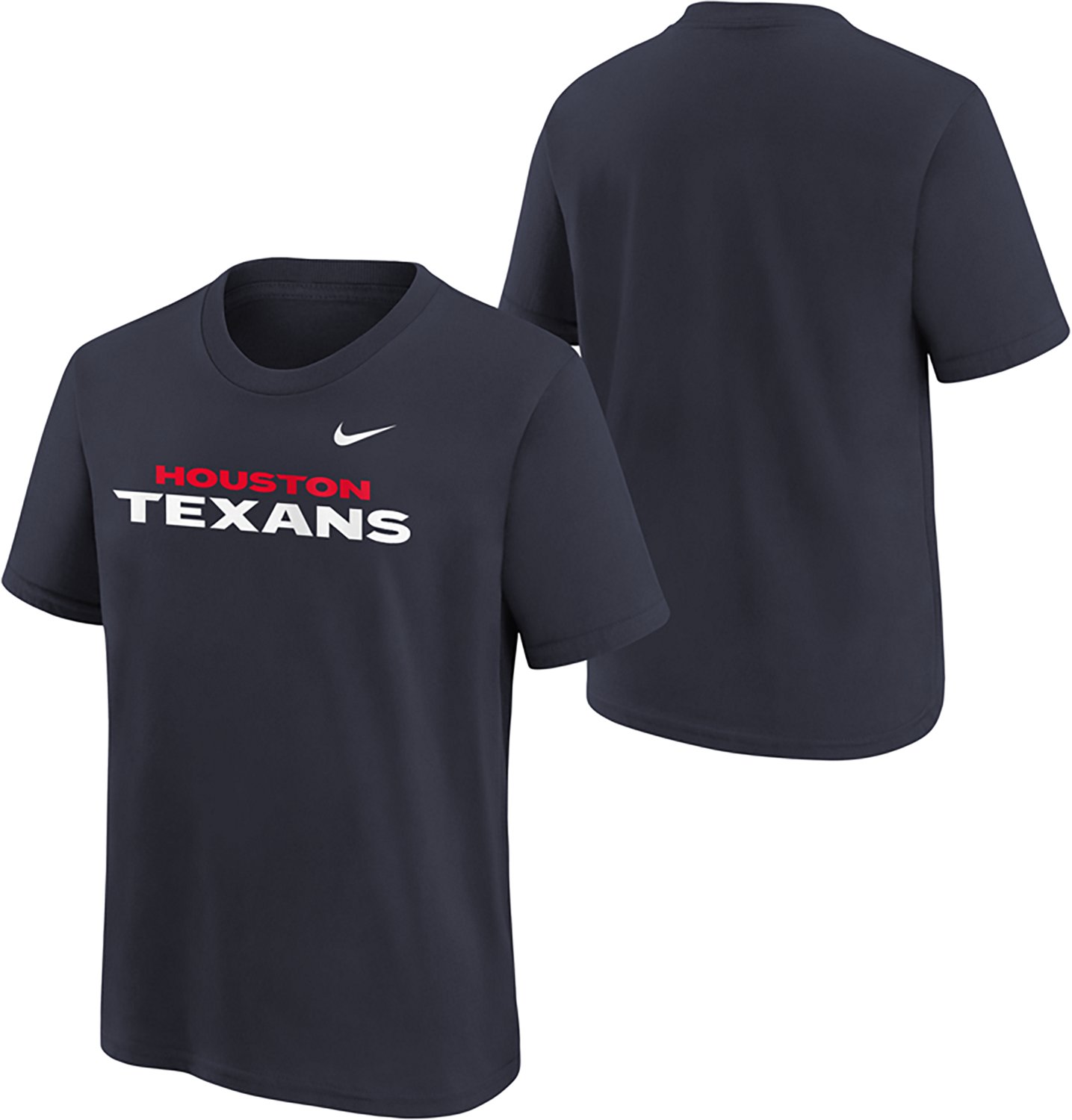Nike Kids' Houston Texans Wordmark Graphic T-shirt - view number 3