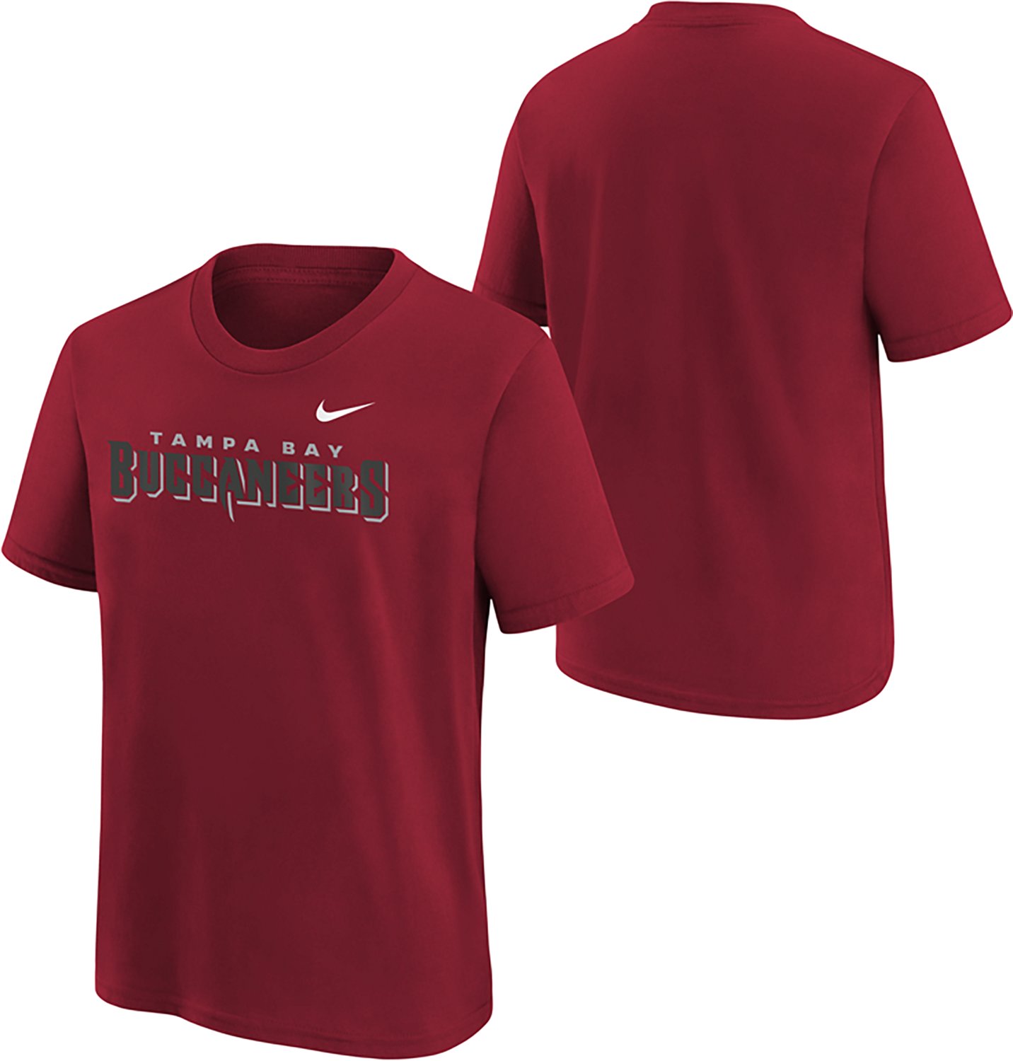 Nike Boys' Tampa Bay Buccaneers Wordmark Graphic T-shirt